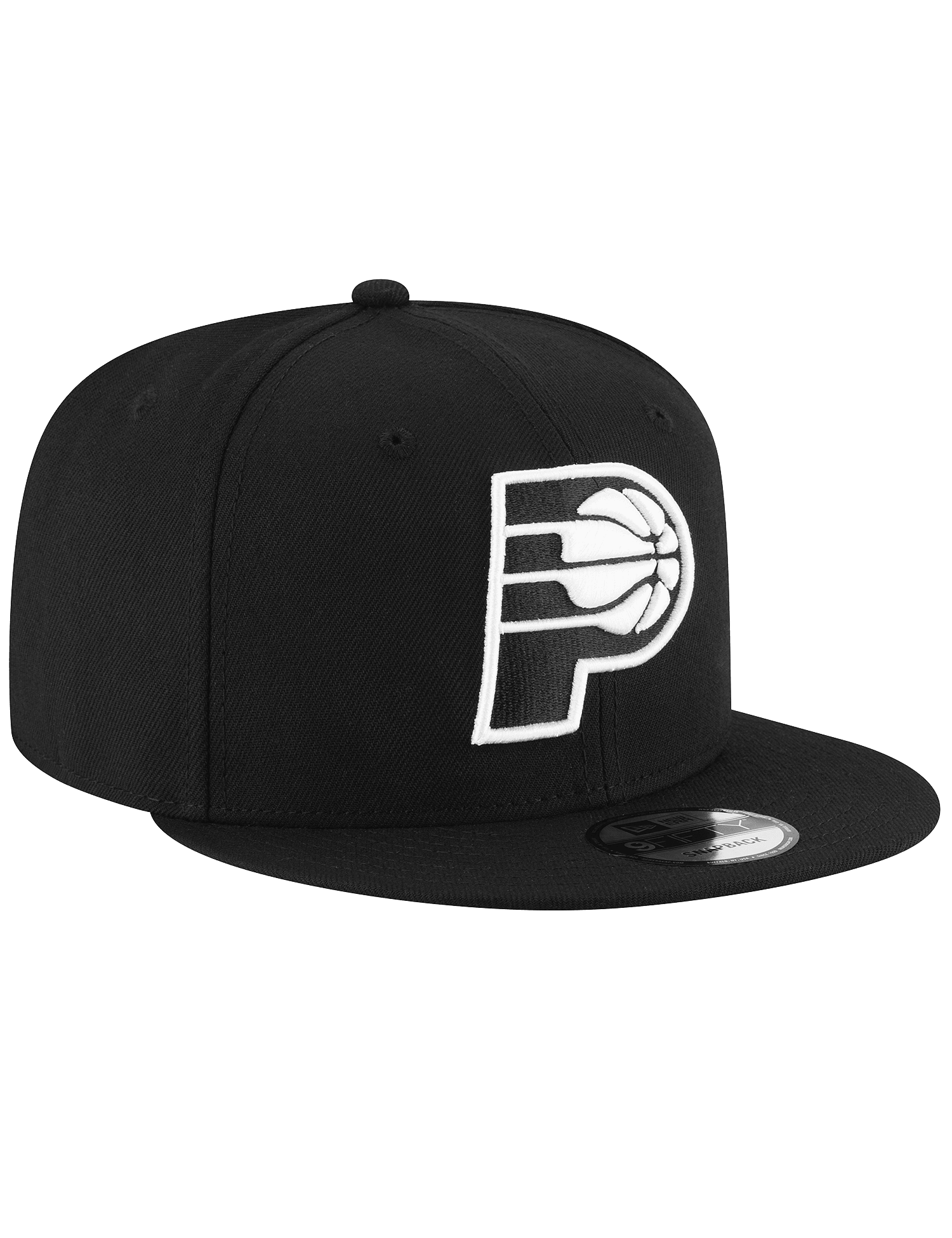 New Era Caps Indiana Pacers New Era NBA Black White 9FIFTY Snapback Hat - Black