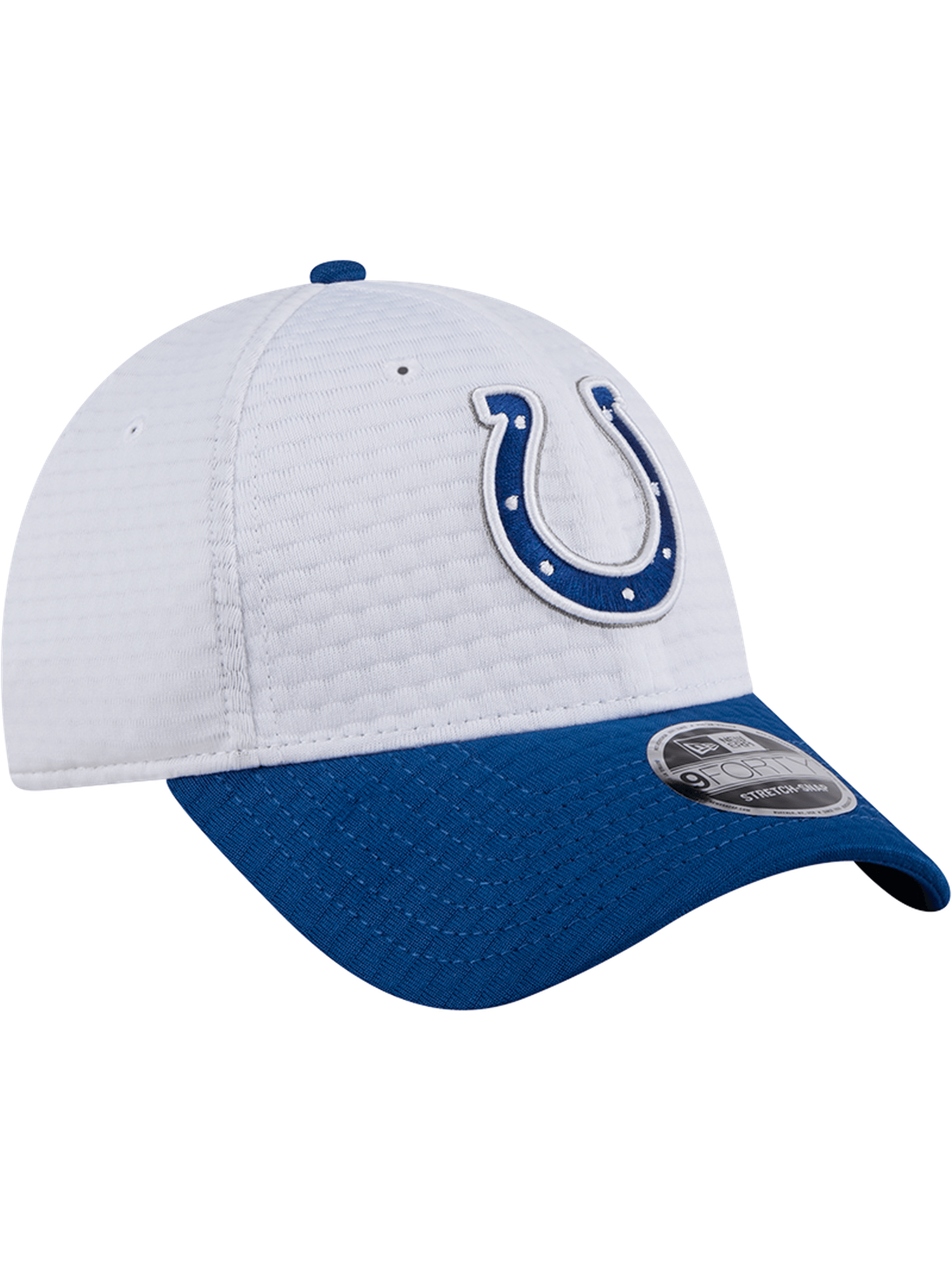 New Era Caps Indianapolis Colts New Era NFL 24 Training 9FORTY Stretch-Snapback Hat - White