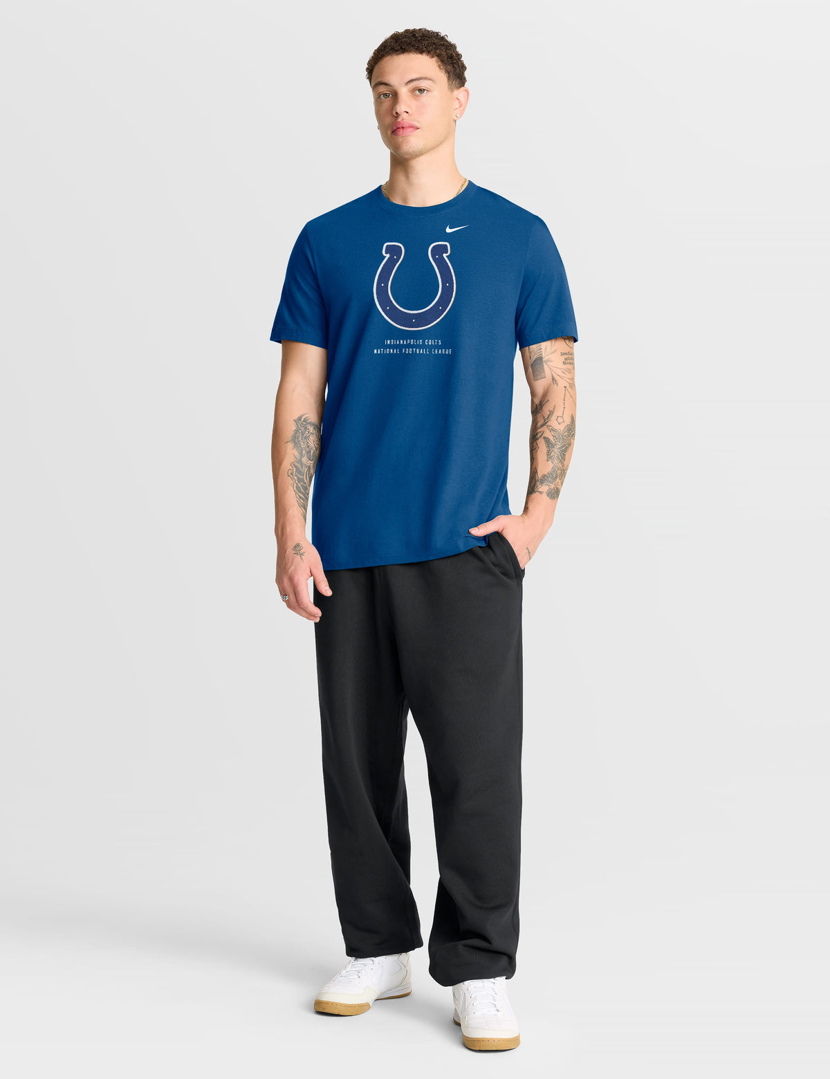 Nike T-Shirts Indianapolis Colts Nike NFL Property Of Cotton T-Shirt - Blue