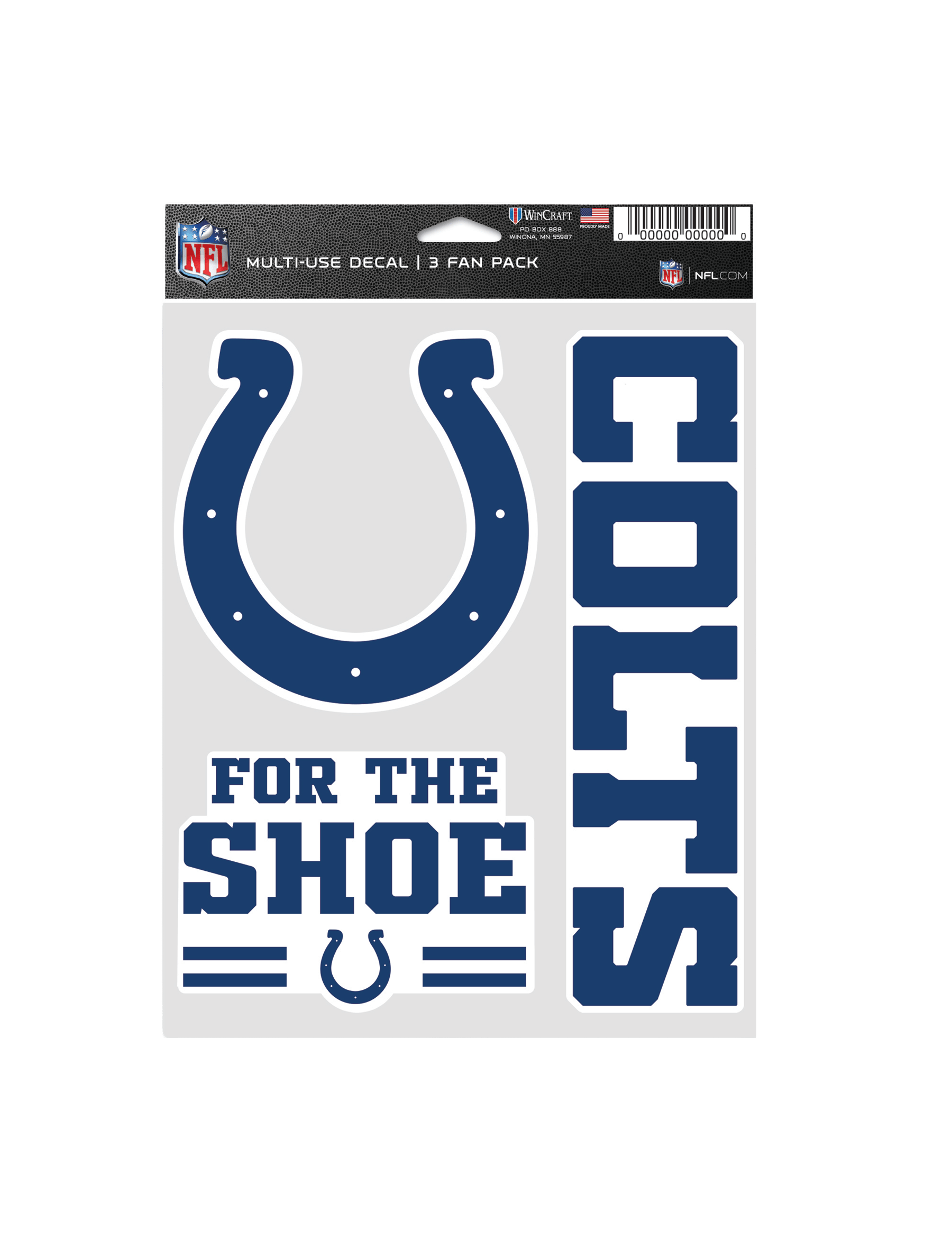 Wincraft Accessories Indianapolis Colts Wincraft NFL Team 3 Piece 5” x 7” Decal Set
