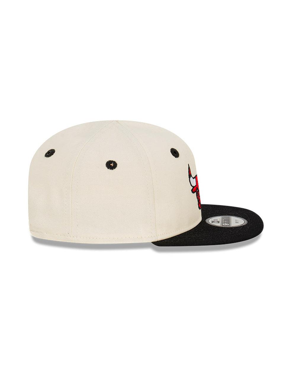 New Era Caps Infants Infants Chicago Bulls New Era NBA 2 Tone My 1st 9FIFTY Snapback Hat - Chrome White