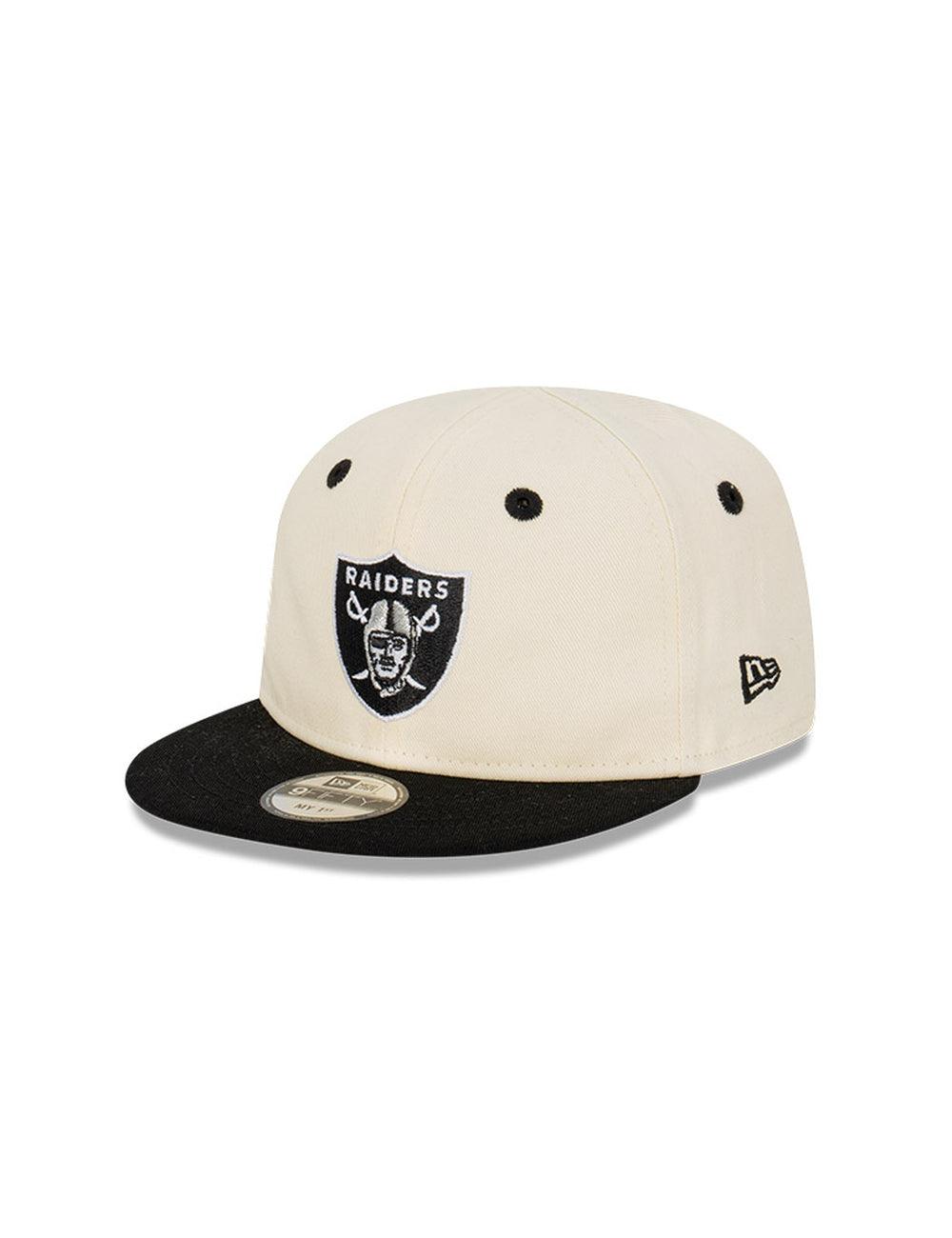 New Era Caps Infants Infants Las Vegas Raiders New Era NFL 2 Tone My 1st 9FIFTY Snapback Hat - Chrome White