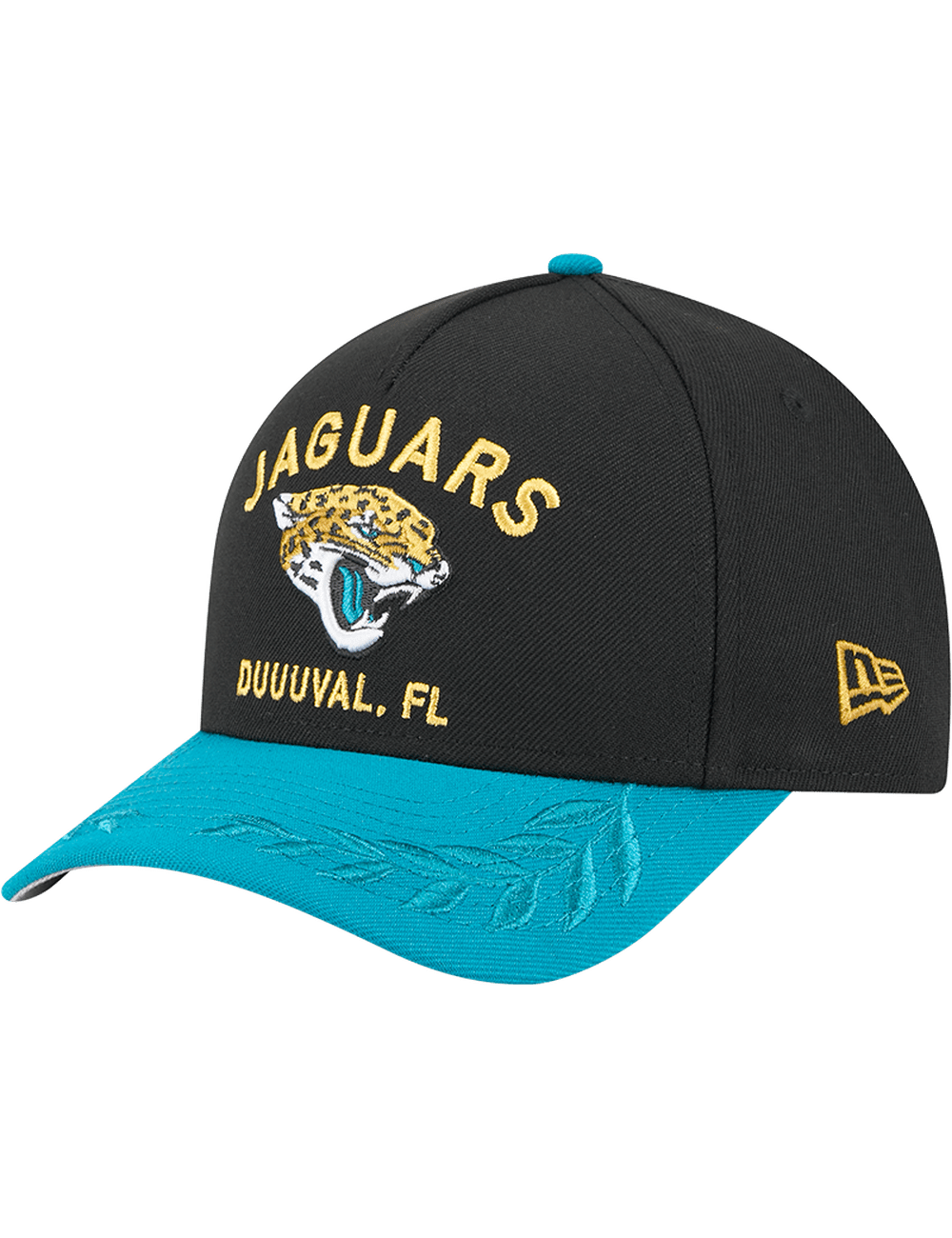 New Era Caps Jacksonville Jaguars New Era NFL 25 Draft 9FORTY M-Crown Snapback Hat - Black