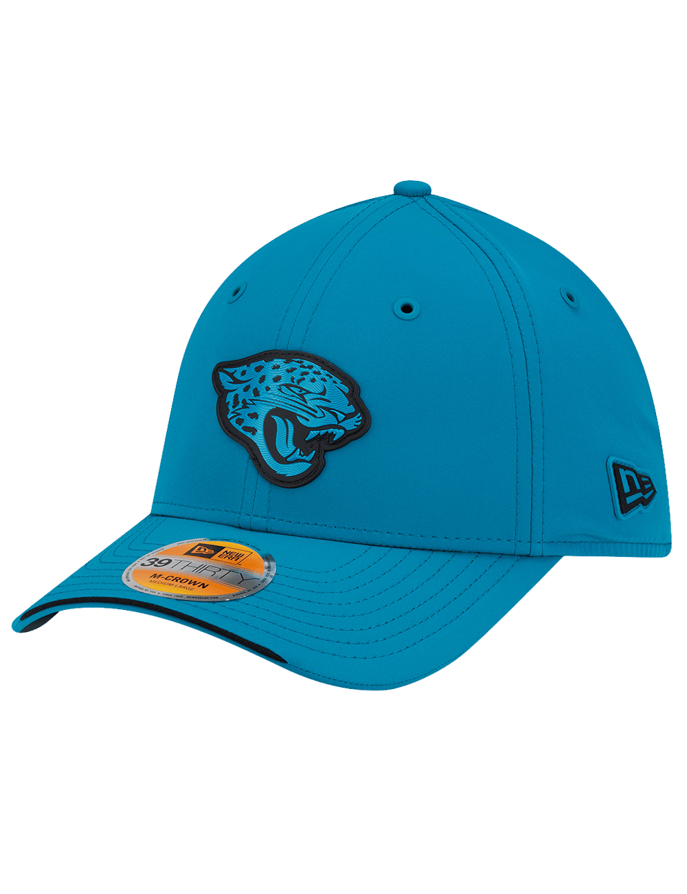 New Era Caps Jacksonville Jaguars New Era NFL 26 Sideline 39THIRTY M-Crown Stretch-Fit Hat - Teal