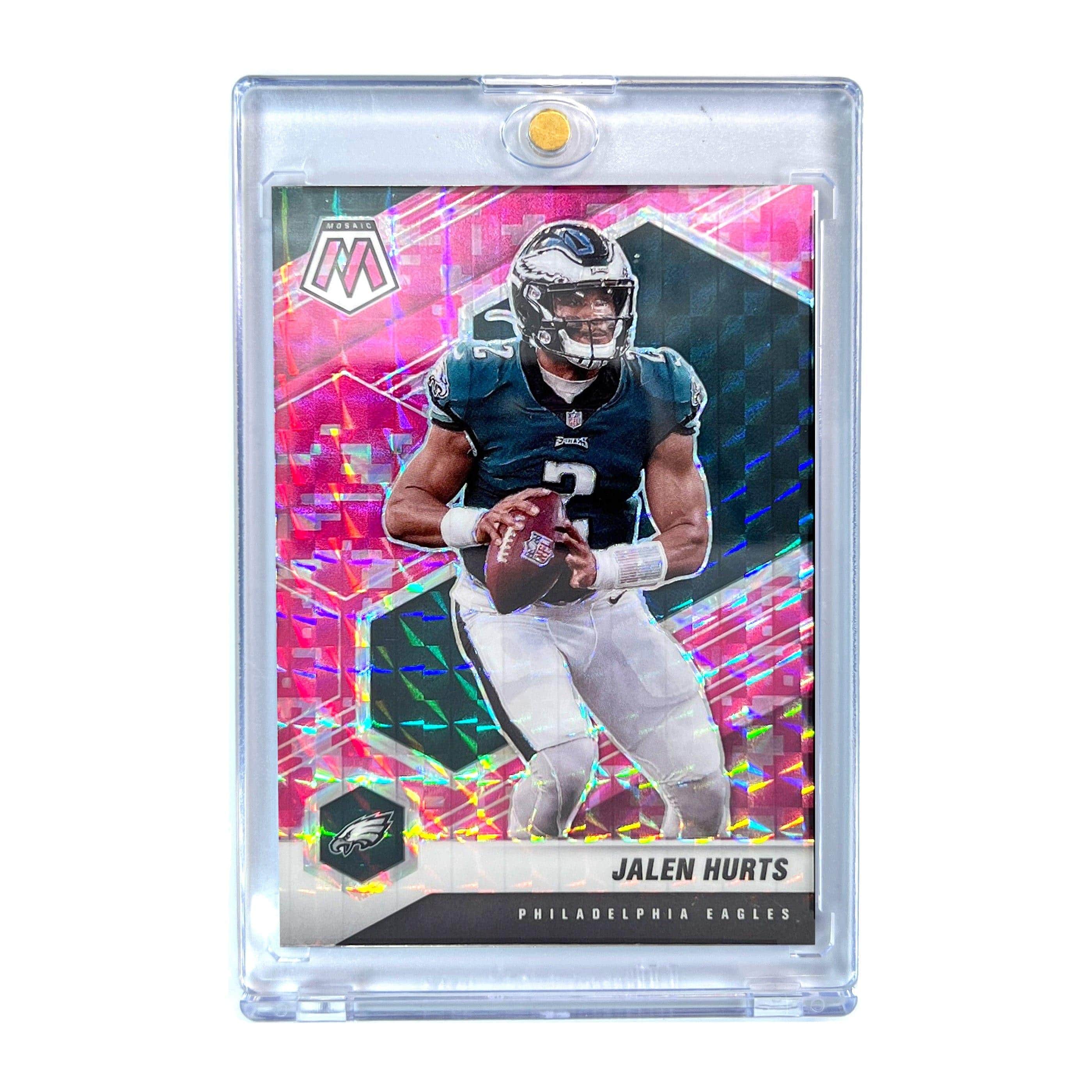 Panini Cards Jalen Hurts Philadelphia Eagles Panini NFL 21 Mosaic Pink Camo Card