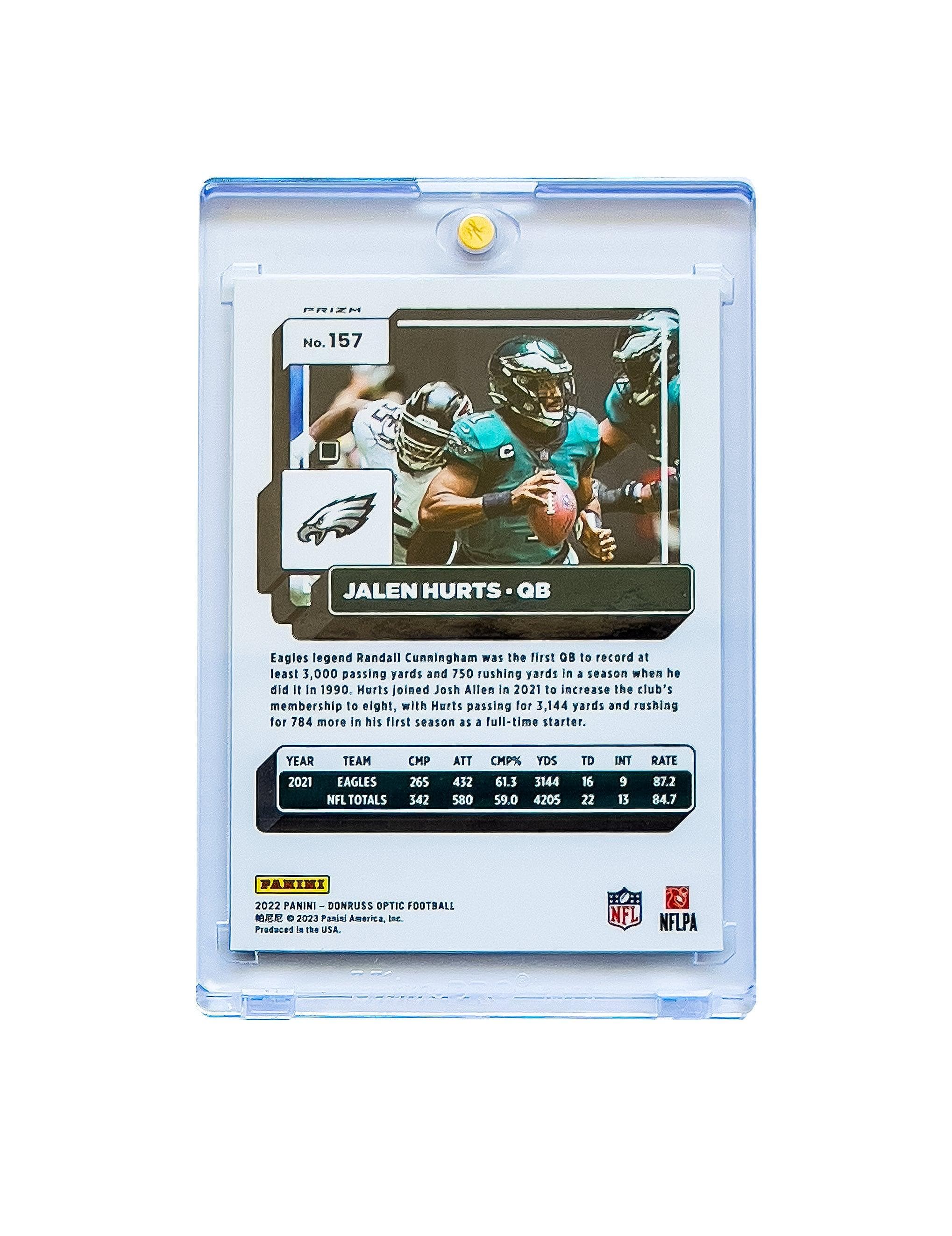 Panini Cards Jalen Hurts Philadelphia Eagles Panini NFL 22 Optic Holo Card