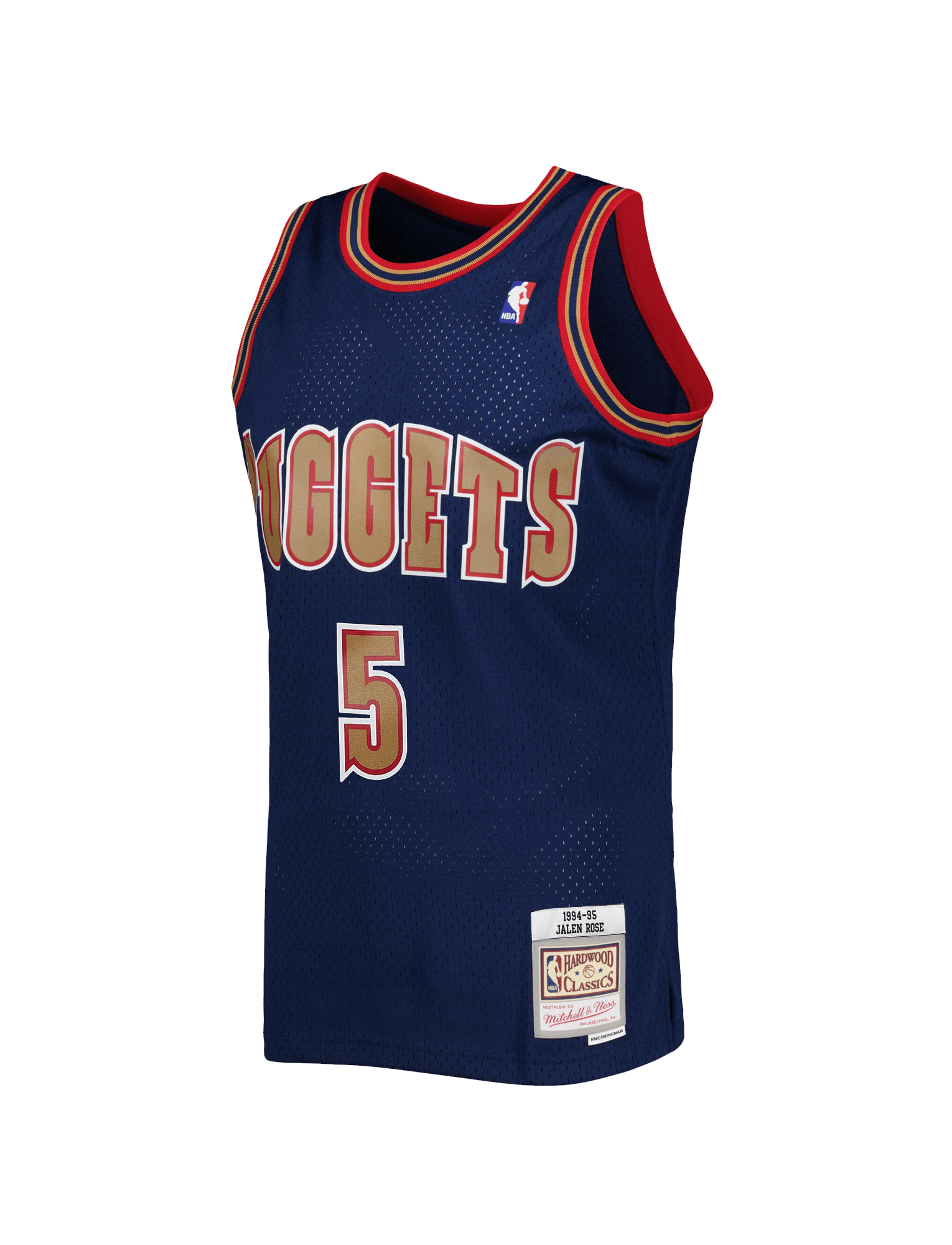Mitchell And Ness Jerseys L Jalen Rose Denver Nuggets Mitchell & Ness NBA 94 Swingman Jersey - Navy