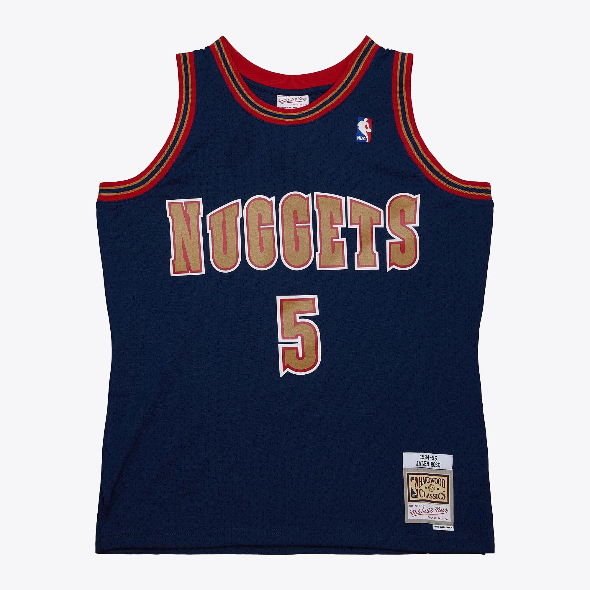 Mitchell And Ness Jerseys L Jalen Rose Denver Nuggets Mitchell & Ness NBA 94 Swingman Jersey - Navy
