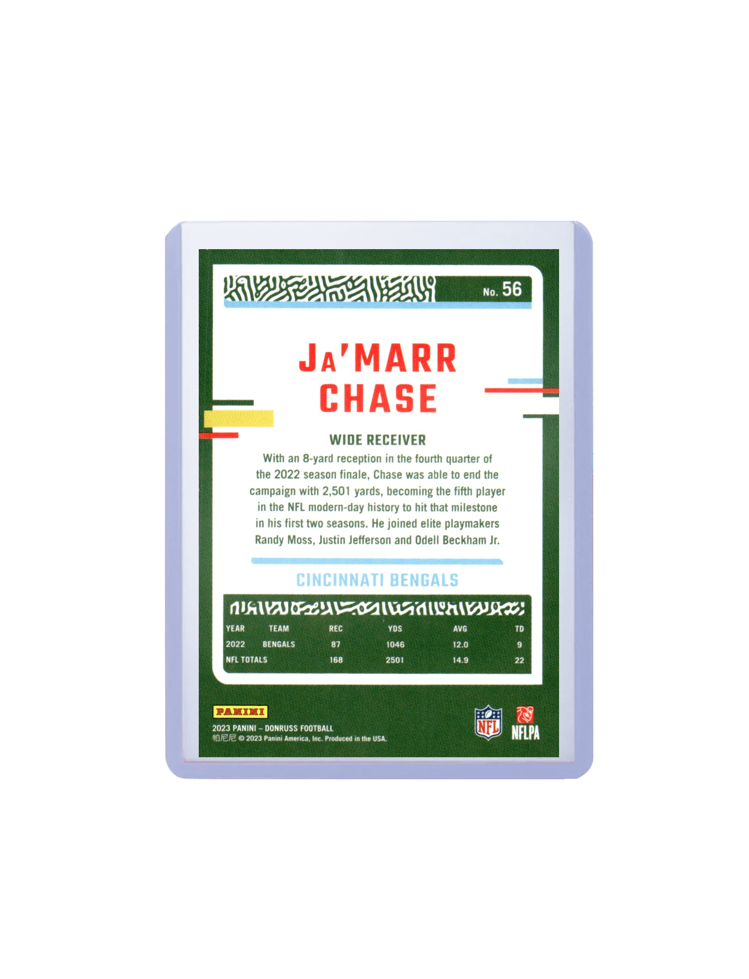 Panini Cards JaMarr Chase Cincinnati Bengals Panini NFL 23-24 Donruss Card
