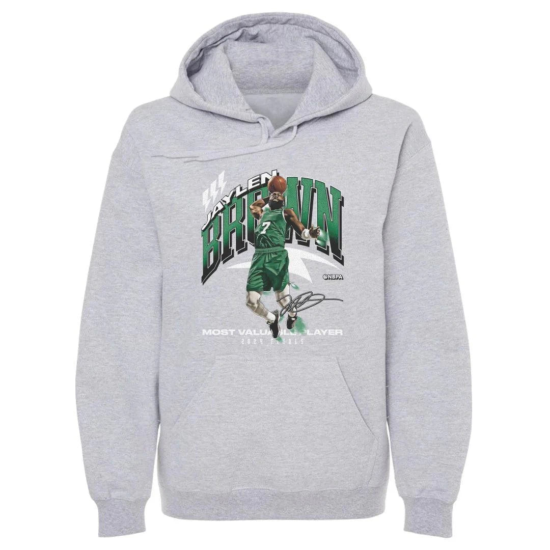 500 Level Jumpers Jaylen Brown Boston Celtics 500 Level NBA Finals MVP Hoodie Jumper - Grey