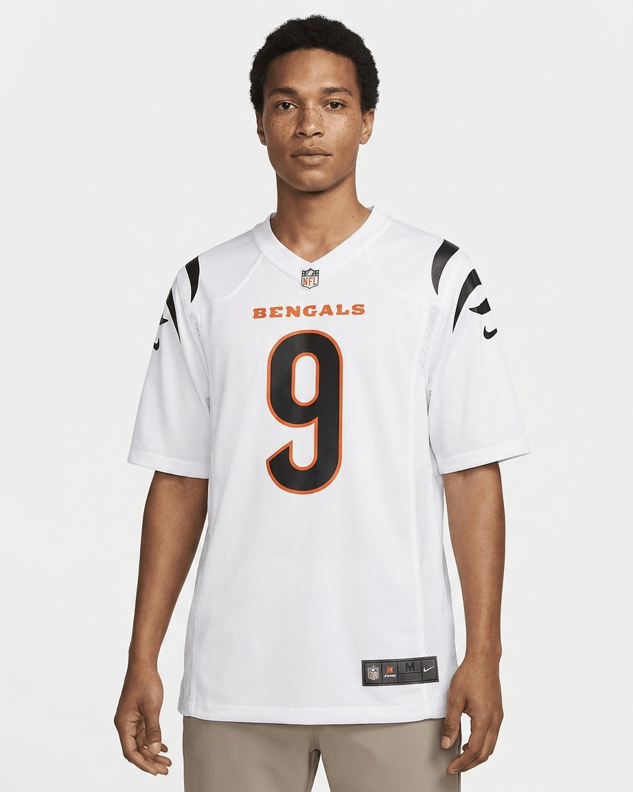 Nike Jerseys Joe Burrow Cincinnati Bengals Nike NFL Road Game Jersey - White