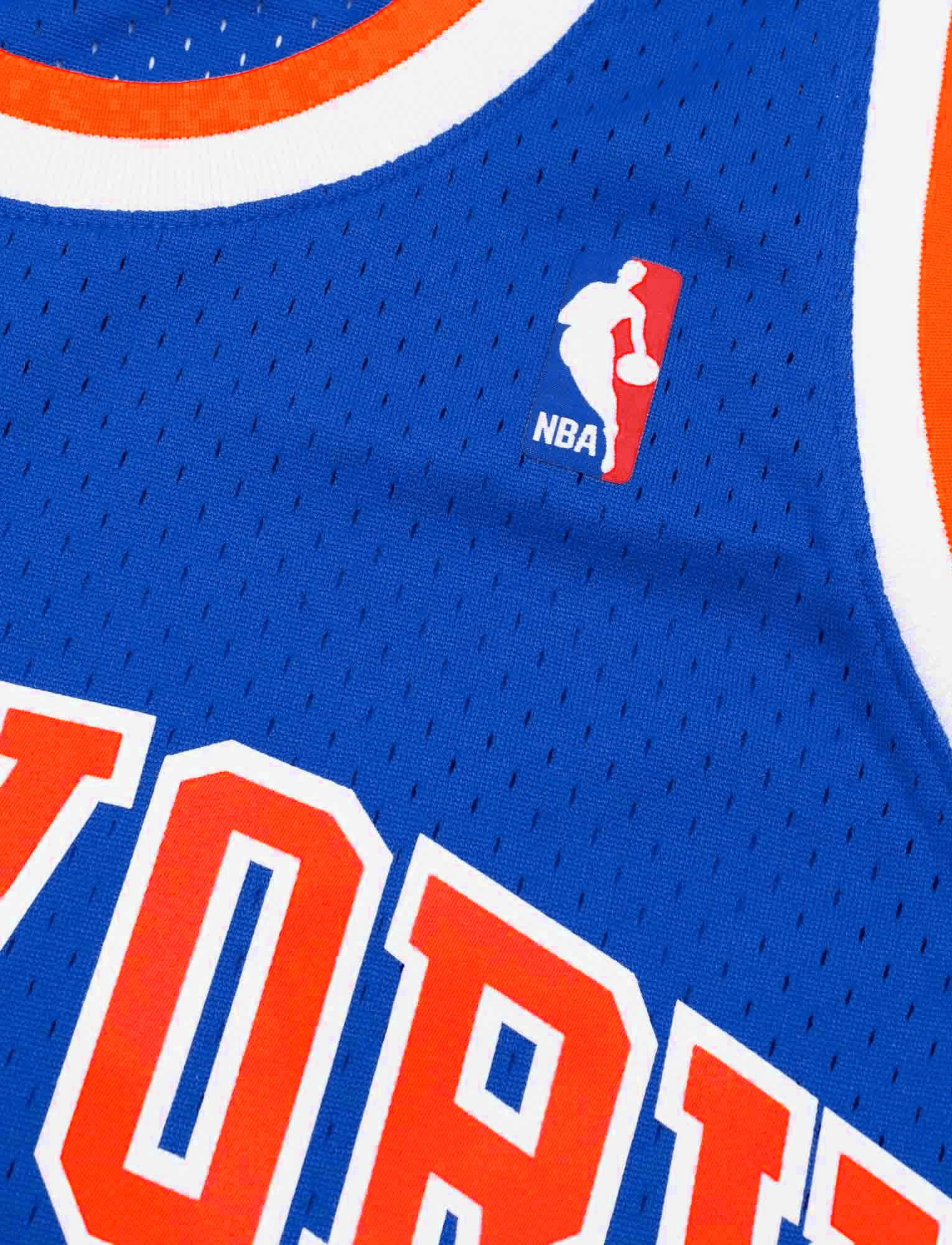 Mitchell And Ness Jerseys John Starks New York Knicks Mitchell & Ness NBA 91-92 Swingman Jersey - Blue