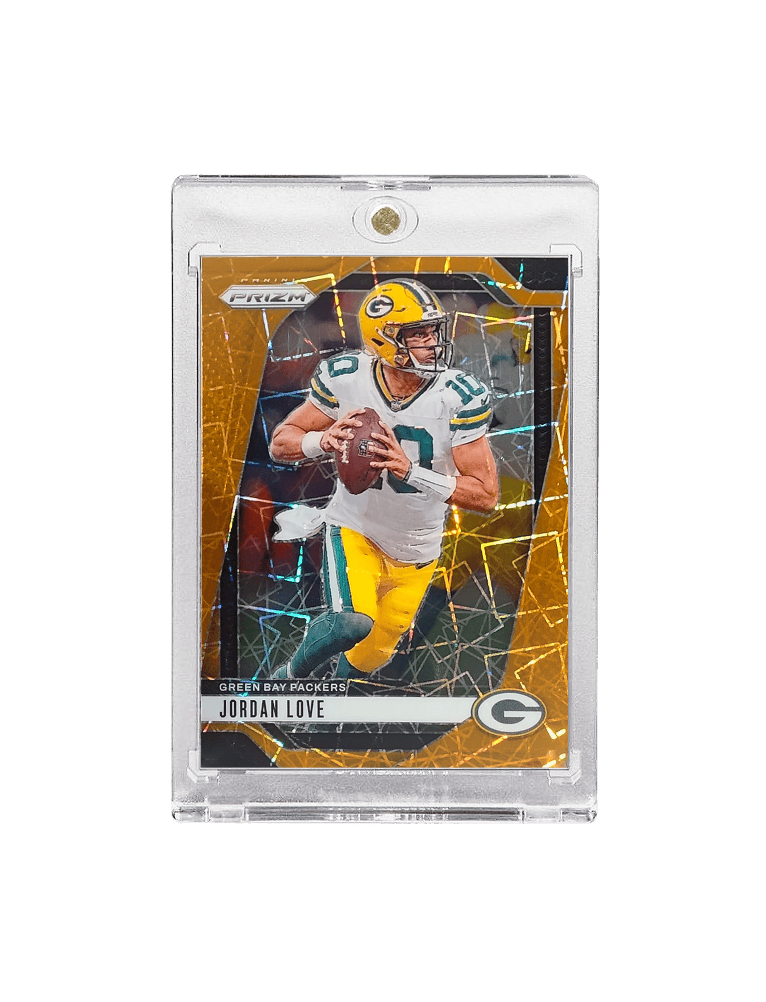 Panini Cards Jordan Love Green Bay Packers Panini NFL Prizm 24 Orange Lazer Card