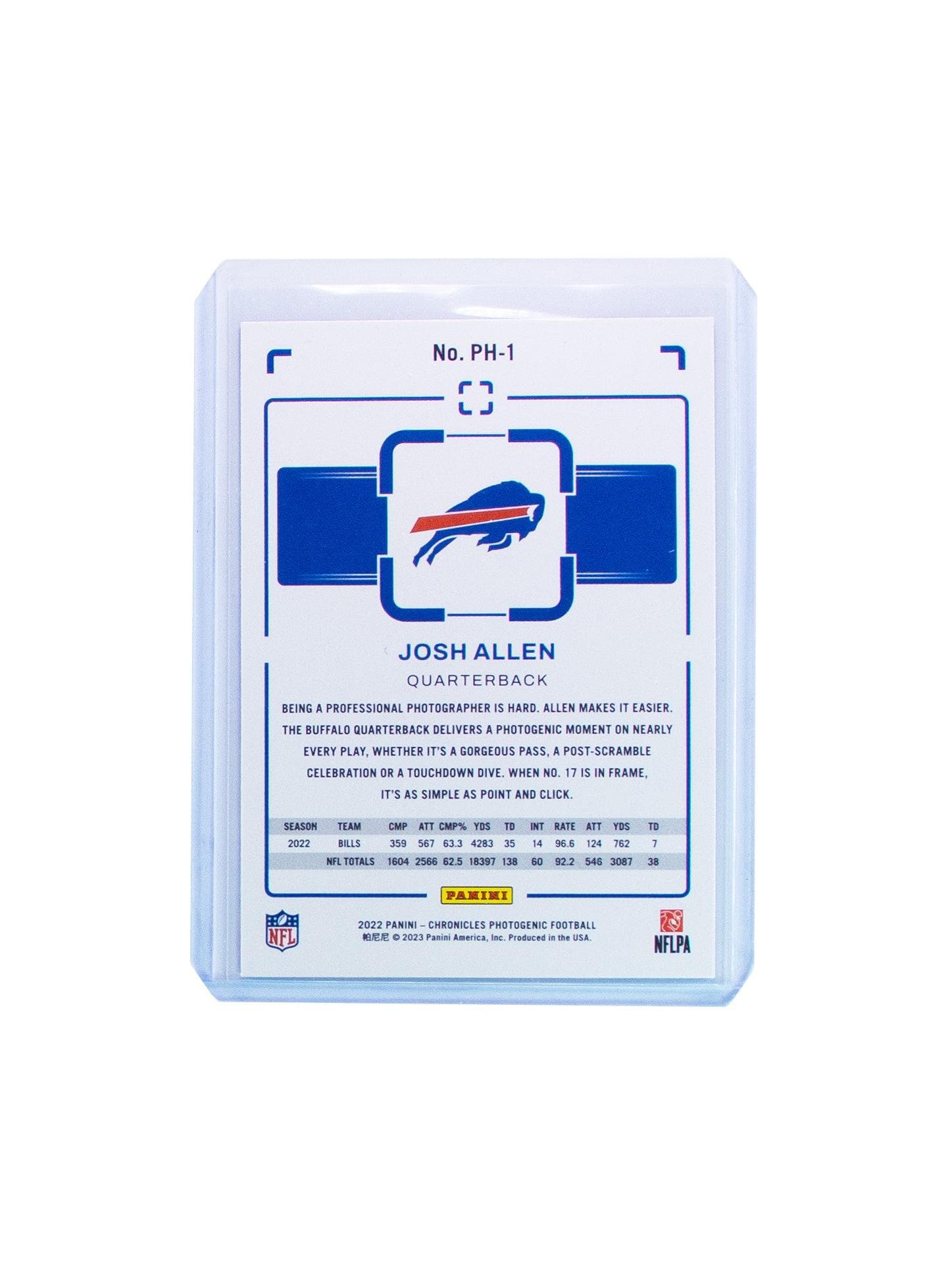 Panini Cards Josh Allen Buffalo Bills Panini NFL Chronicles Photogenic Card