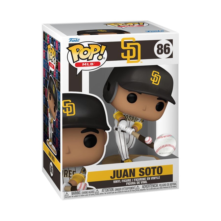 Funko Figures Juan Soto San Diego Padres Funko MLB Pop Vinyl 3.75" Figure - White