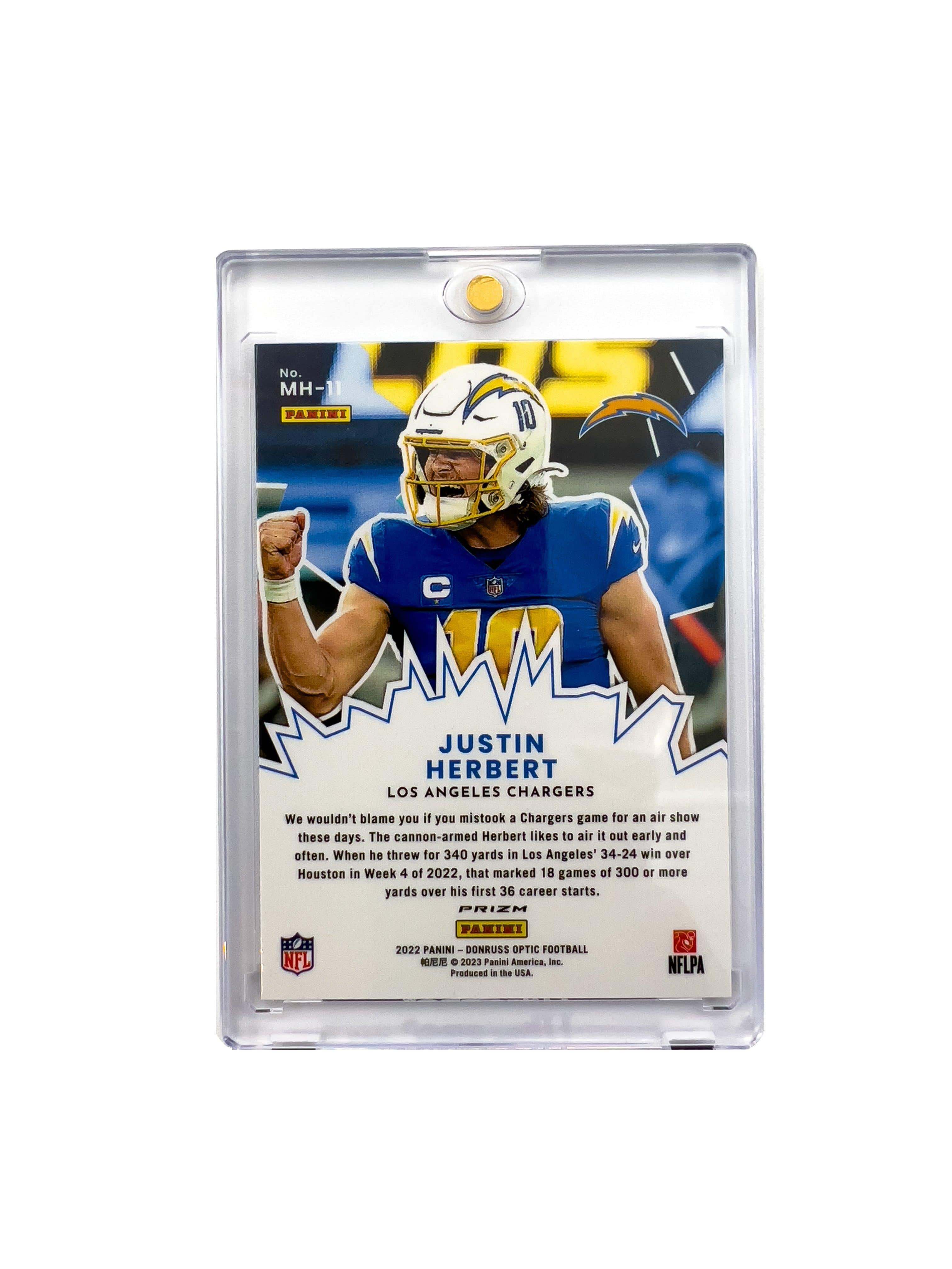 Panini Cards Justin Herbert Los Angeles Chargers Panini NFL 22 My House Holo Card