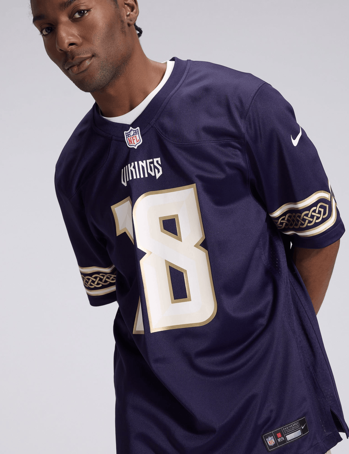 Nike Jerseys Justin Jefferson Minnesota Vikings Nike NFL 26 Rivalries Game Jersey