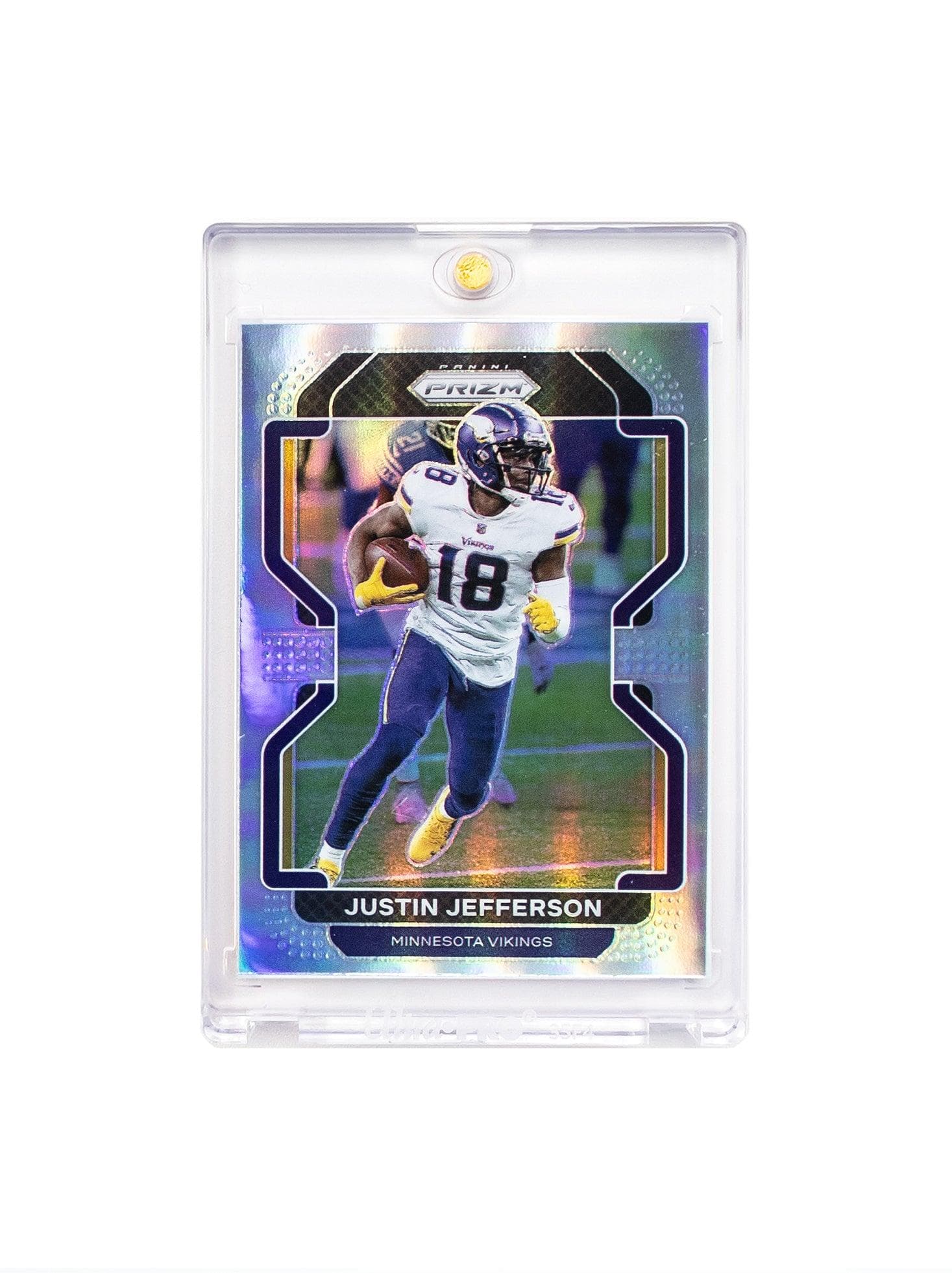 Panini Cards Justin Jefferson Minnesota Vikings Panini NFL Prizm 21 Silver Card