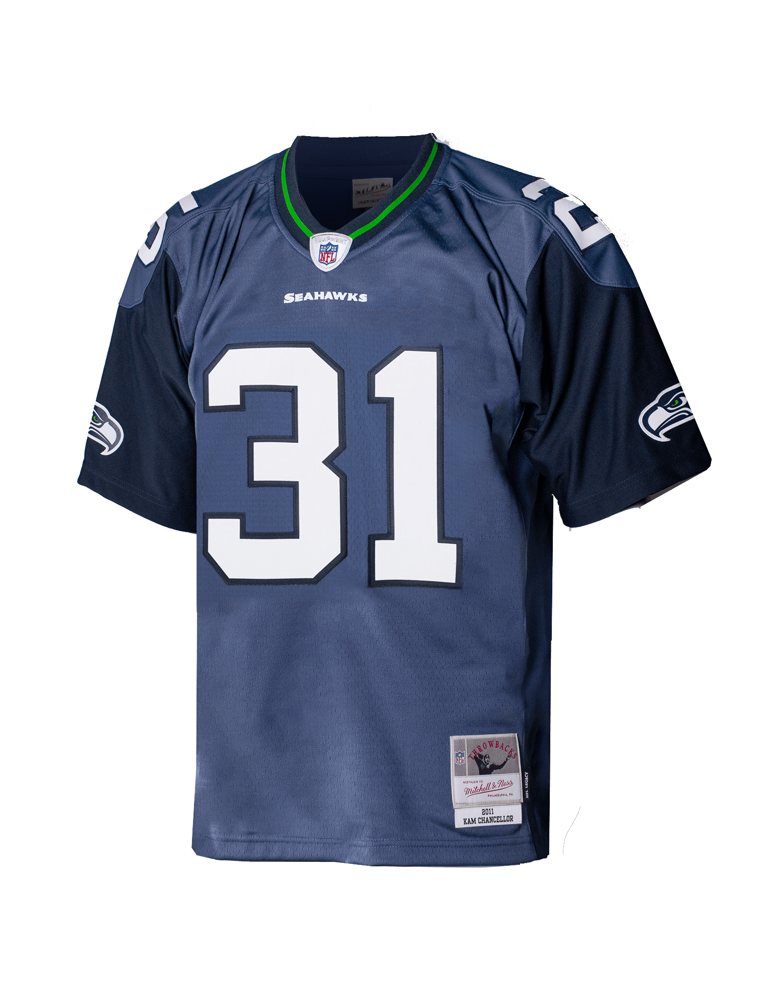 Mitchell And Ness Jerseys Kam Chancellor Seattle Seahawks Mitchell & Ness NFL 11 Throwback Legacy Jersey