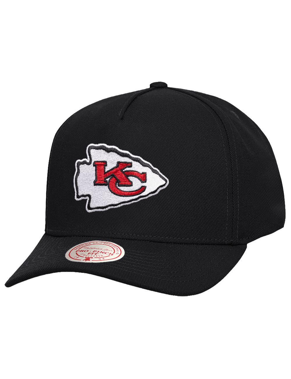 Mitchell And Ness Caps Kansas City Chiefs Mitchell & Ness NFL Team Pro Pinch Snapback Hat - Black