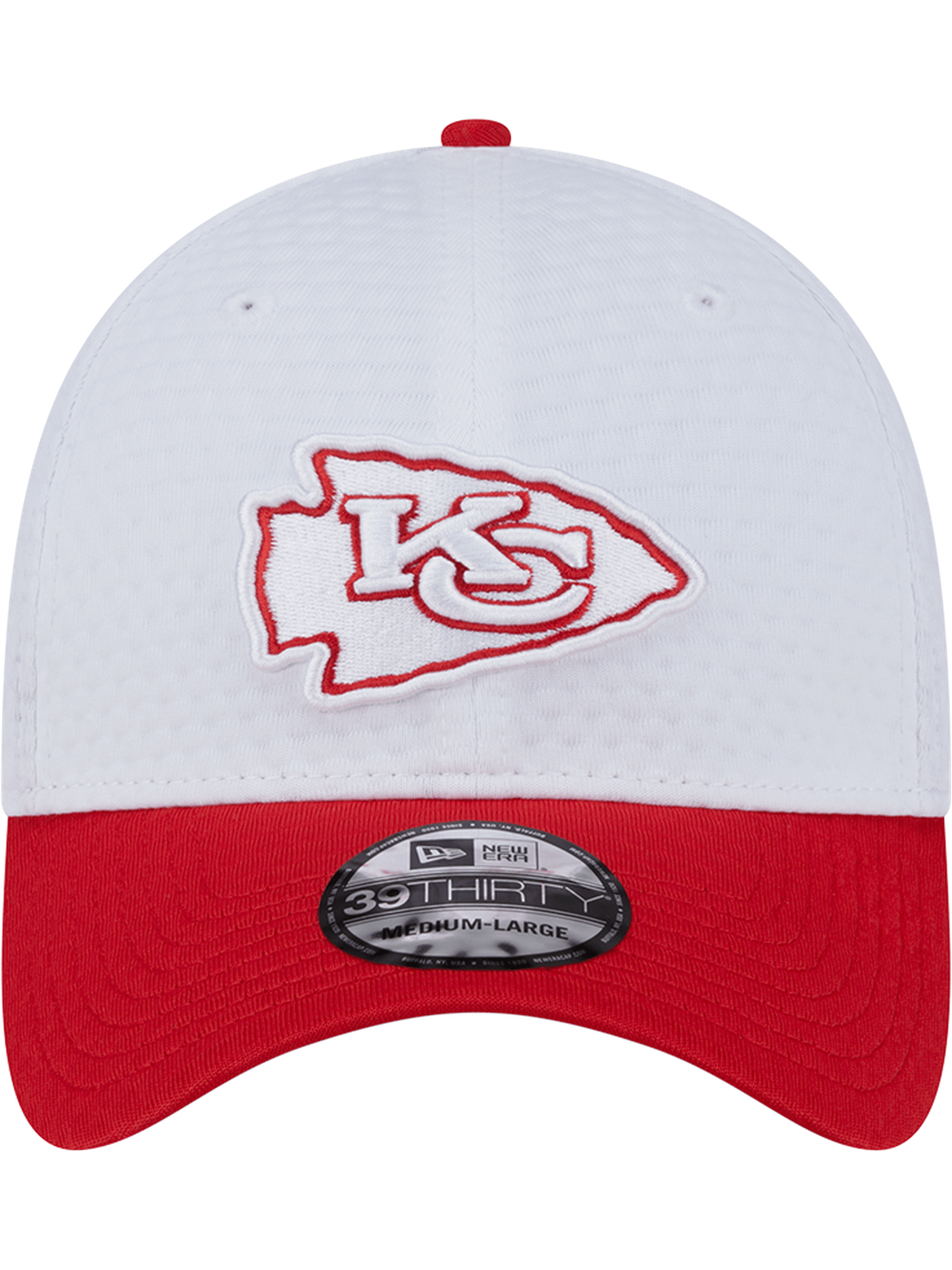 New Era Caps Kansas City Chiefs New Era NFL 24 Training 39THIRTY Stretch-Fit Hat - White