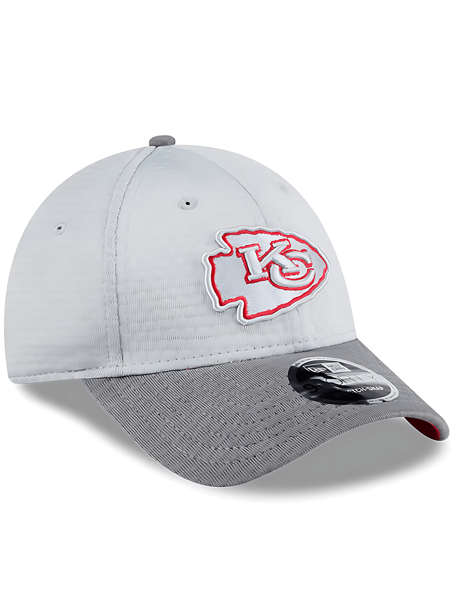 New Era Caps Kansas City Chiefs New Era NFL 24 Training 9FORTY Stretch-Snapback Hat - Grey