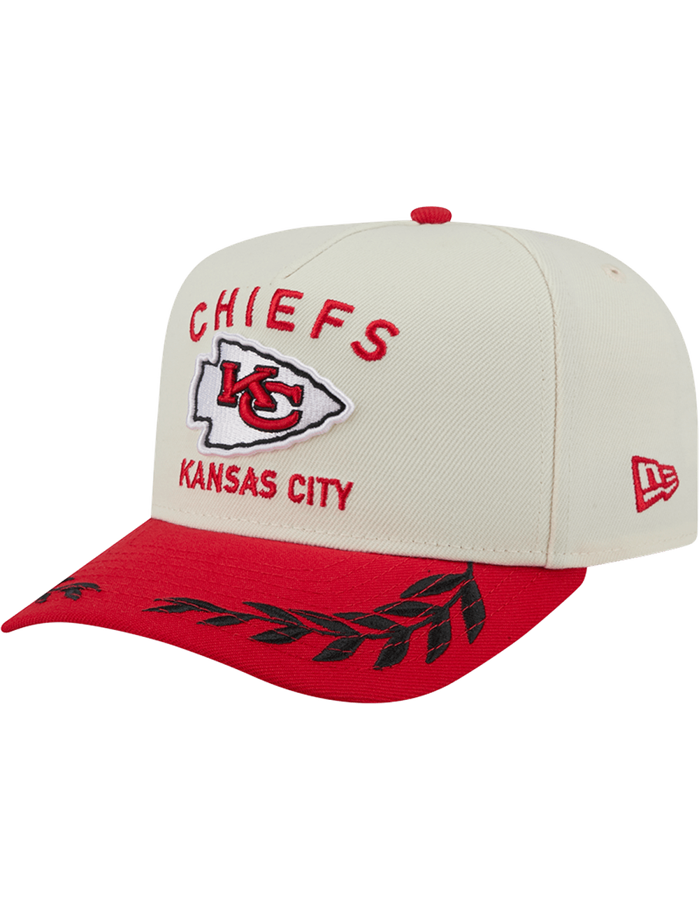 New Era Caps Kansas City Chiefs New Era NFL 25 Draft Pre-Curved 9FIFTY A-Frame Snapback Hat - Chrome