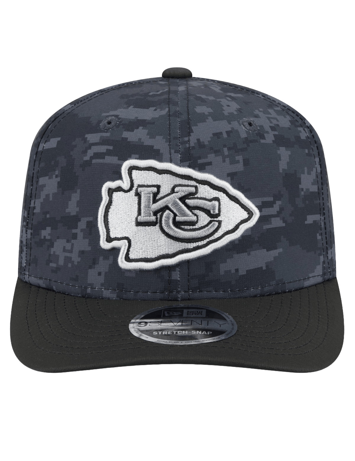 New Era Caps OSFM Kansas City Chiefs New Era NFL 26 Salute To Service 9SEVENTY Sideline Stretch Snapback Hat