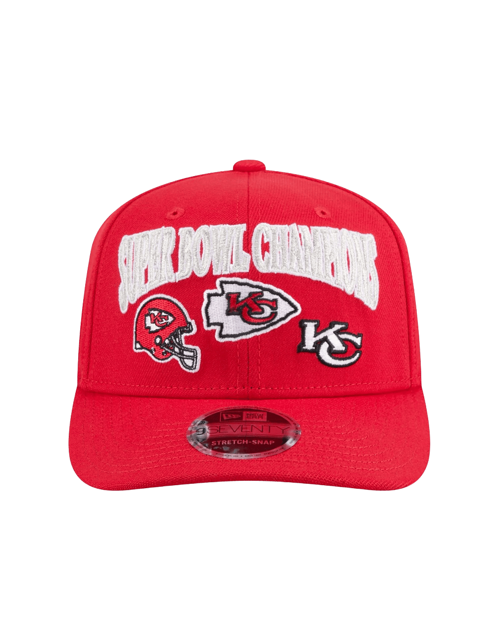 New Era Caps OSFM Kansas City Chiefs New Era NFL Champs History 9SEVENTY Stretch Snapback Hat