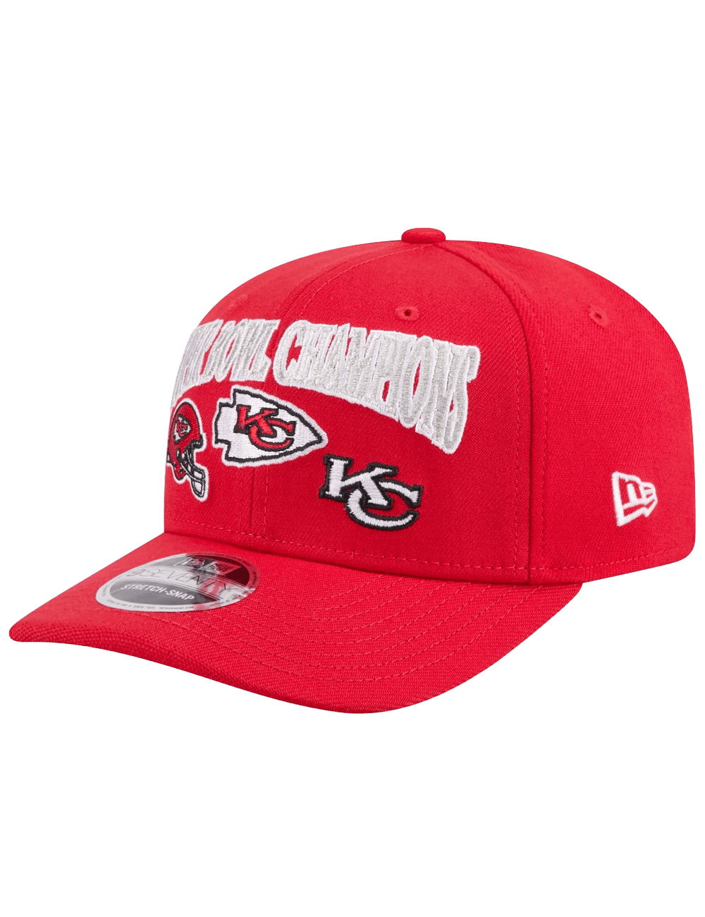 New Era Caps OSFM Kansas City Chiefs New Era NFL Champs History 9SEVENTY Stretch Snapback Hat
