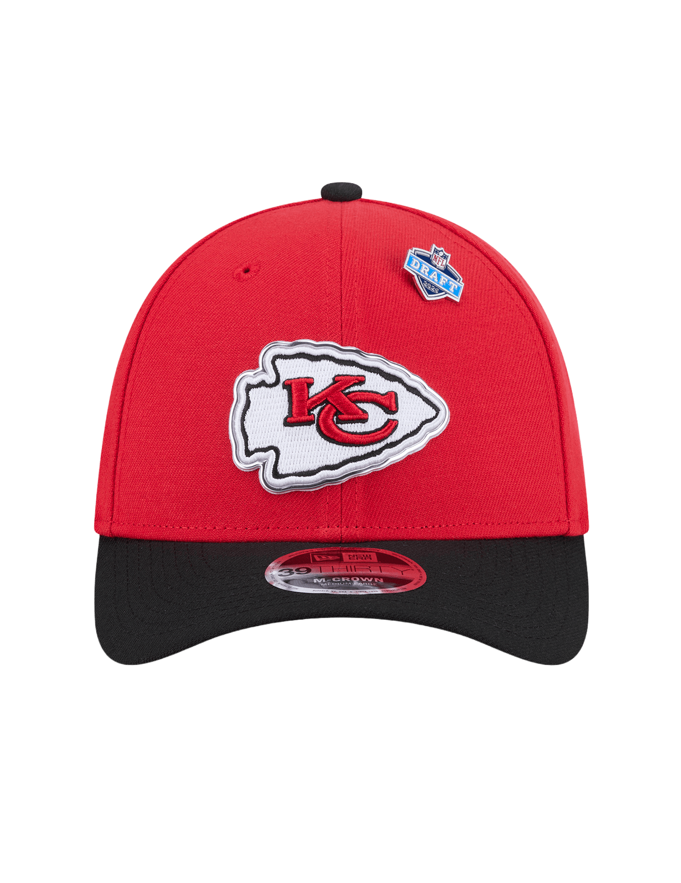 New Era Caps Kansas City Chiefs New Era NFL Draft 26 39THIRTY M-Crown Stretch-Fit Hat