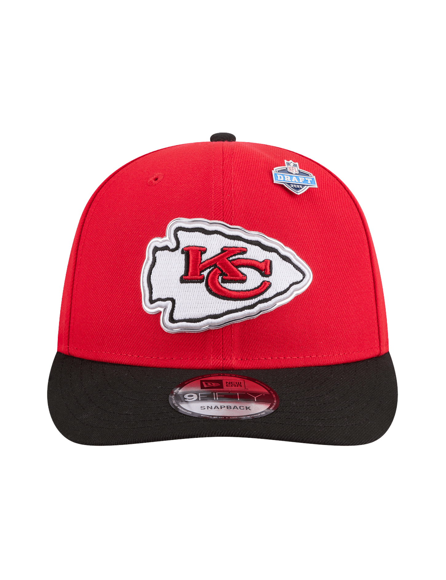 New Era Caps OSFM Kansas City Chiefs New Era NFL Draft 26 9FIFTY Pre-Curved Snapback Hat