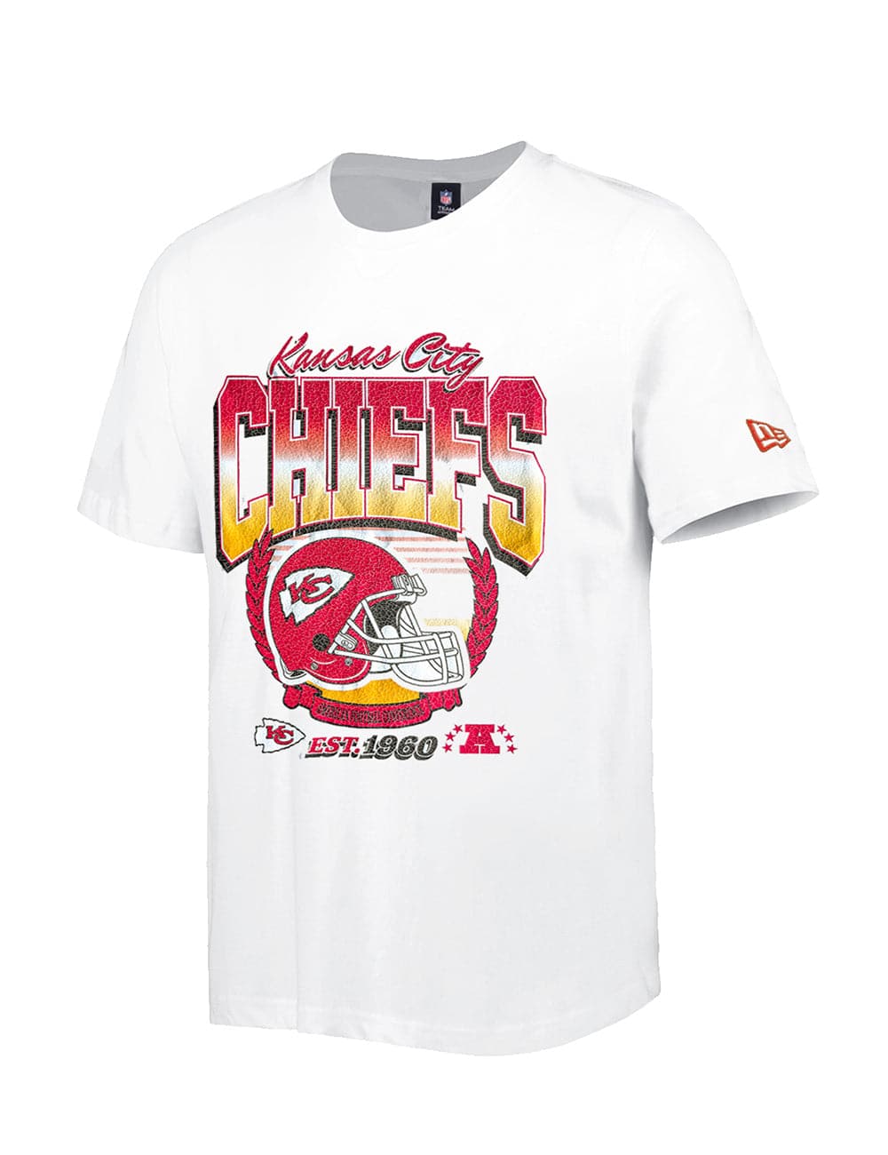 New Era T-Shirts Kansas City Chiefs New Era NFL Helmet Crest T-Shirt - White