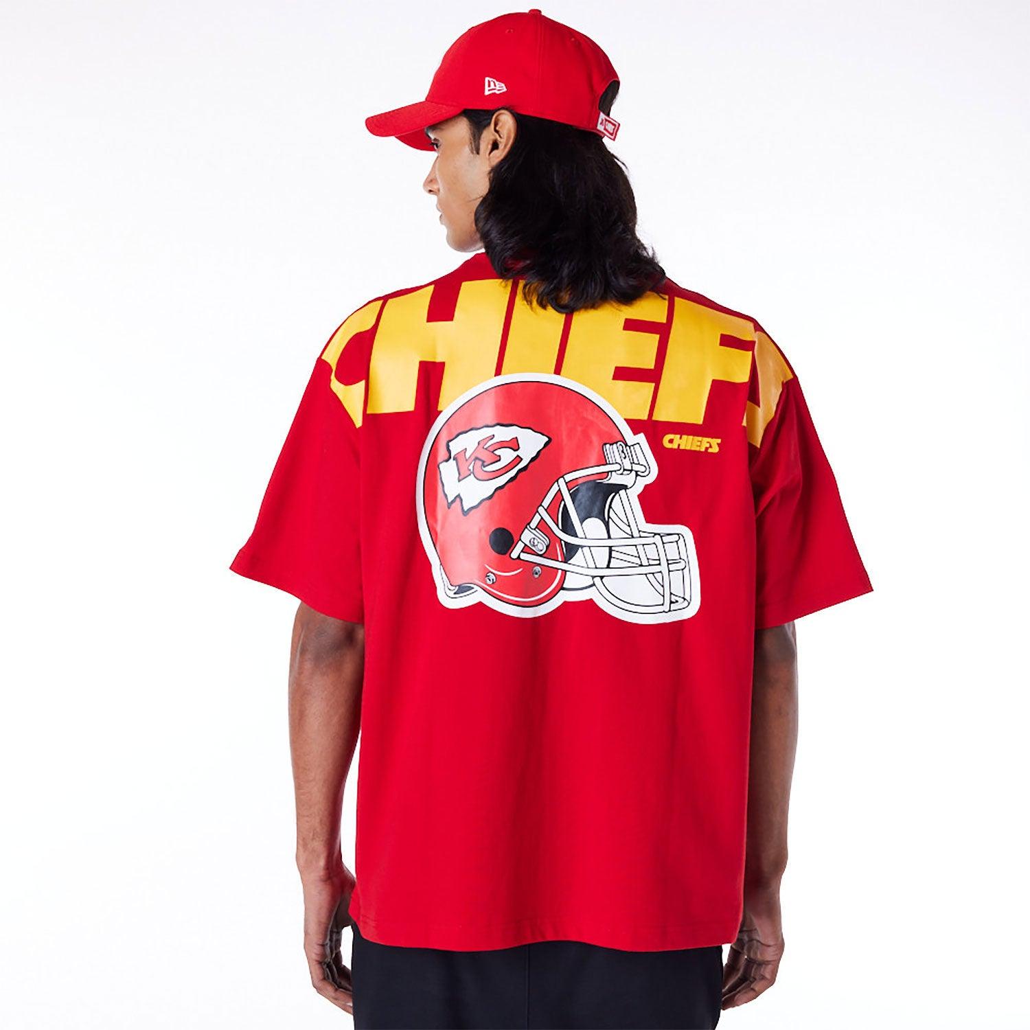 New Era T-Shirts Kansas City Chiefs New Era NFL Logo Select Oversized T-Shirt - Red