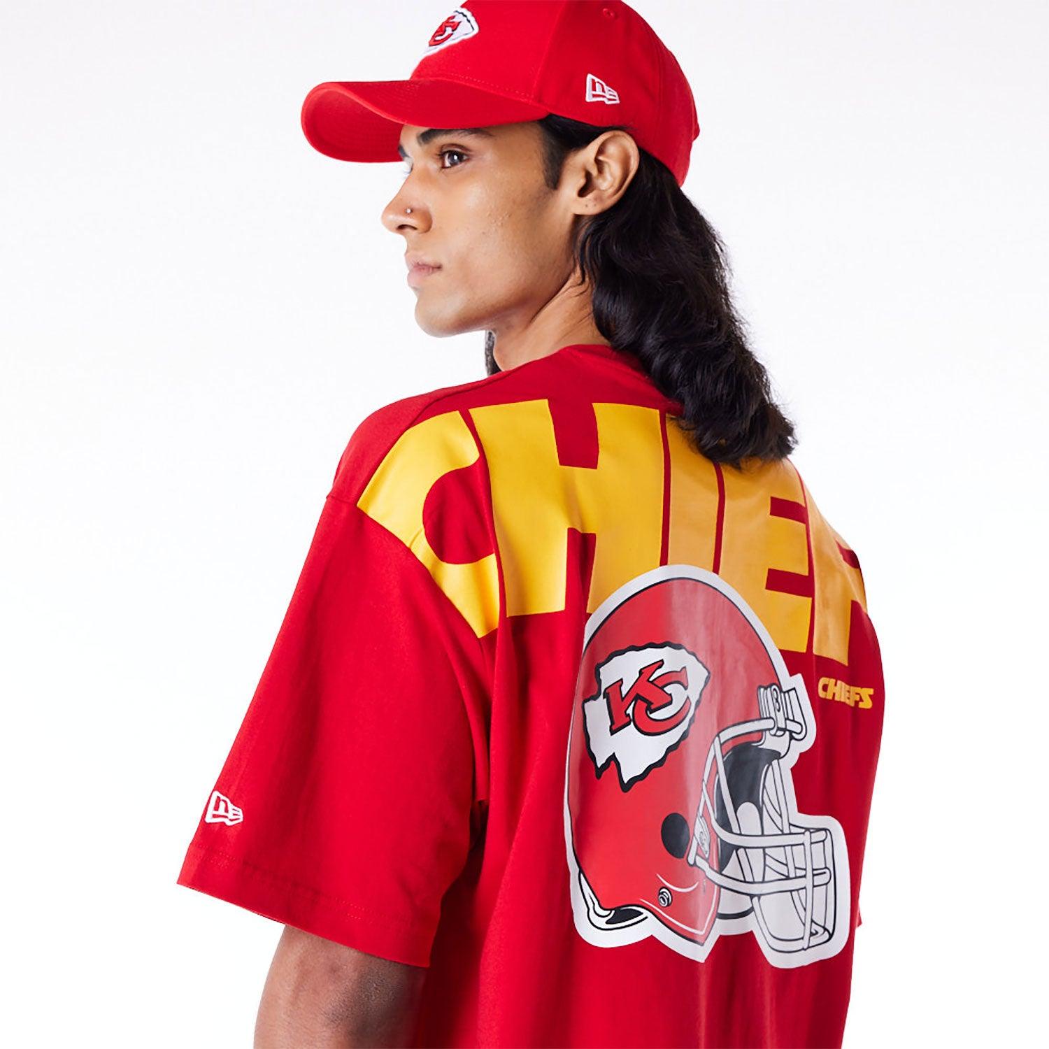 New Era T-Shirts Kansas City Chiefs New Era NFL Logo Select Oversized T-Shirt - Red