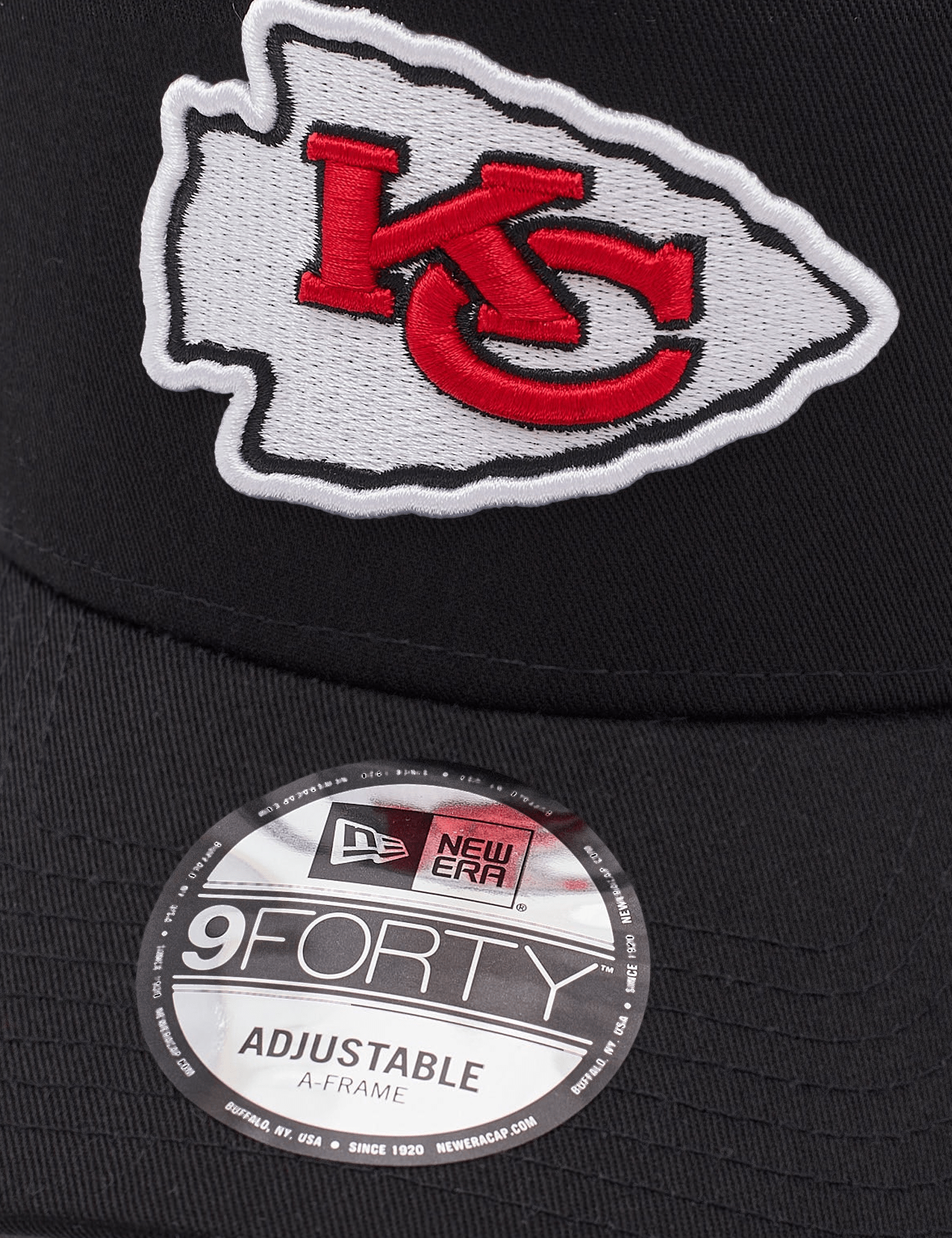 New Era Caps Kansas City Chiefs New Era NFL Team 9FORTY A-Frame Snapback Hat - Black