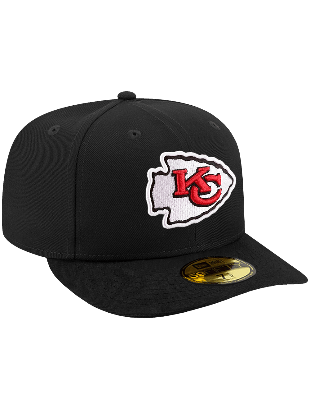 New Era Caps Kansas City Chiefs New Era NFL Team Pre-Curved 59FIFTY Fitted Hat - Black