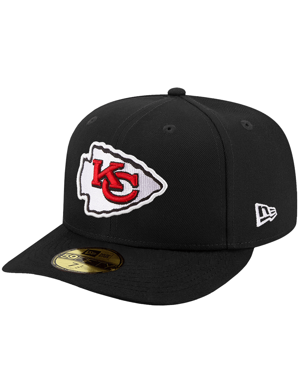 New Era Caps Kansas City Chiefs New Era NFL Team Pre-Curved 59FIFTY Fitted Hat - Black