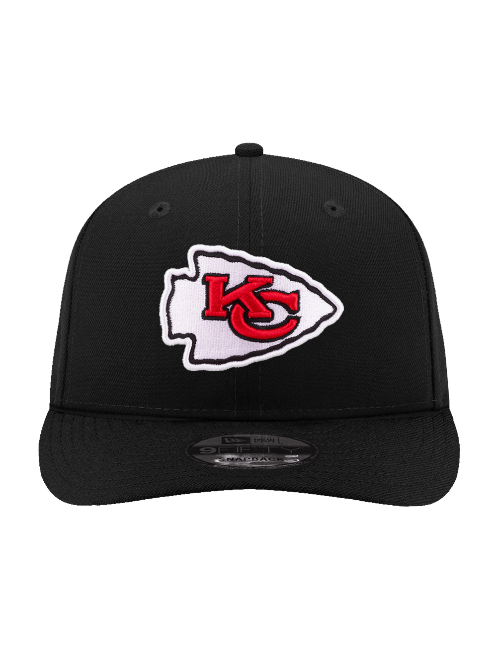 New Era Caps OSFA Kansas City Chiefs New Era NFL Team Pre-Curved 9FIFTY Snapback Hat - Black