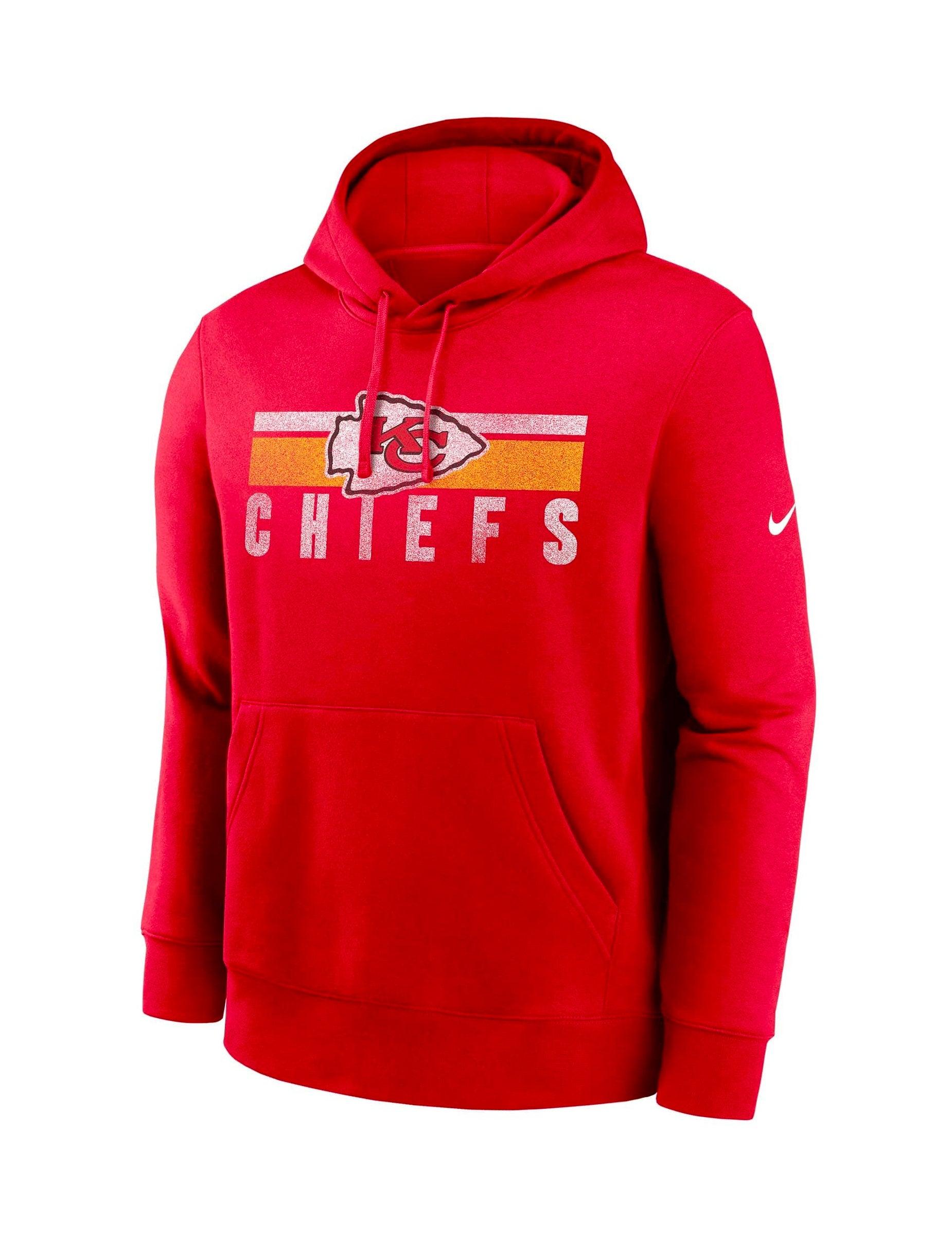 Nike Jumpers Kansas City Chiefs Nike NFL Team Stripes Hoodie Jumper - Red