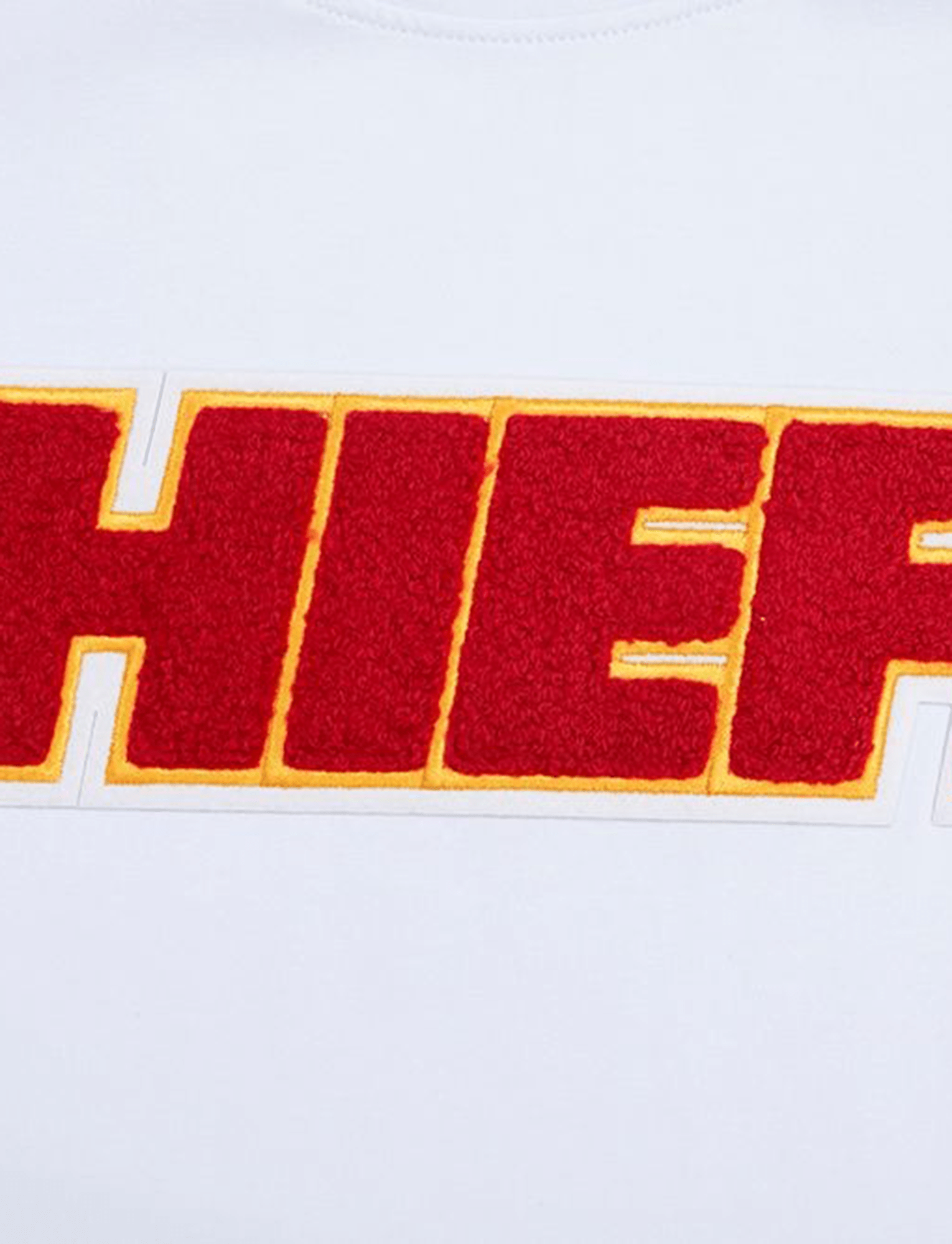 Pro Standard T-Shirts Kansas City Chiefs Pro Standard NFL Classic Chenille Flex T-Shirt - White