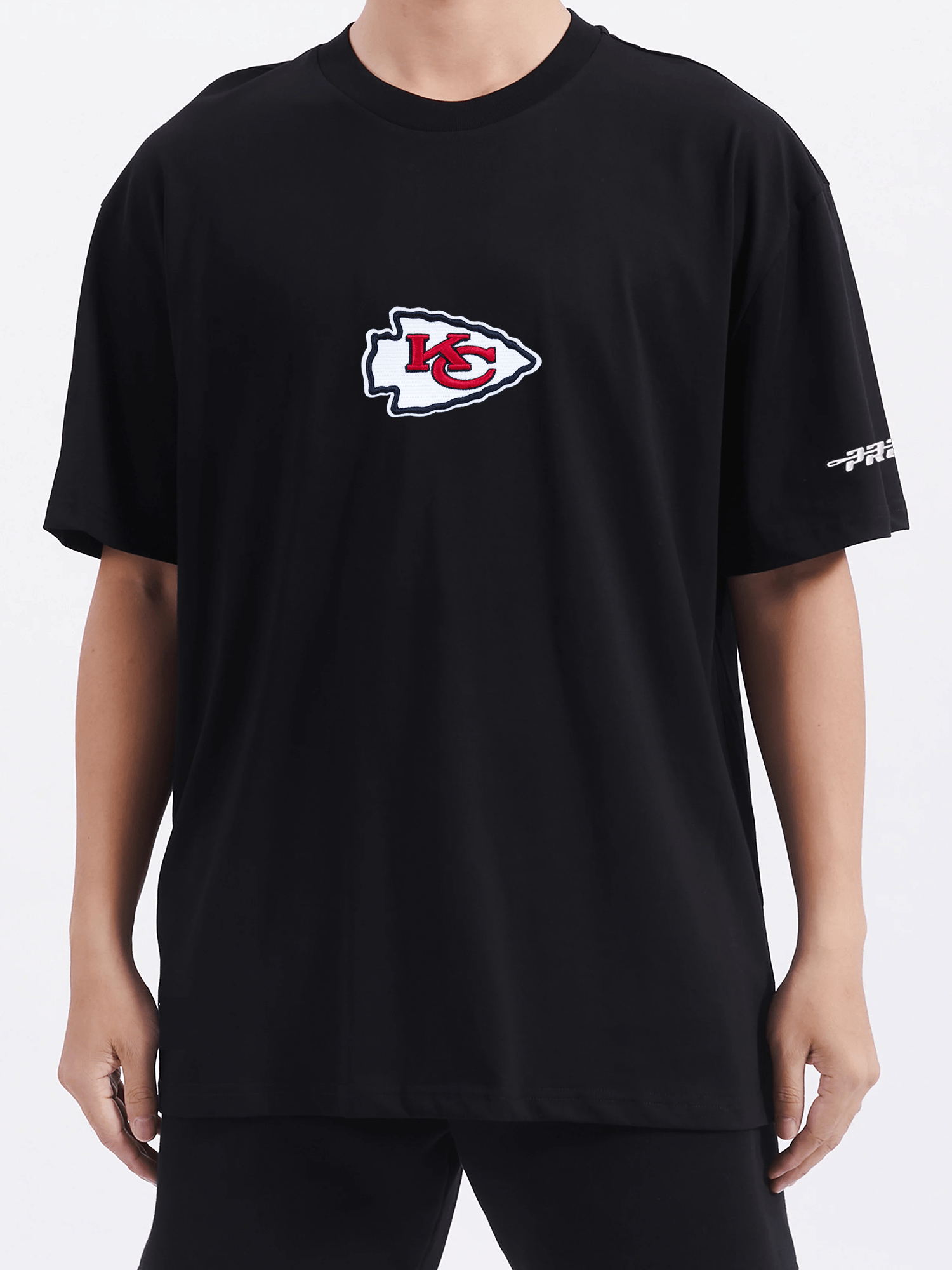 Pro Standard T-Shirts Kansas City Chiefs Pro Standard NFL Icon Drop Shoulder T-Shirt - Black