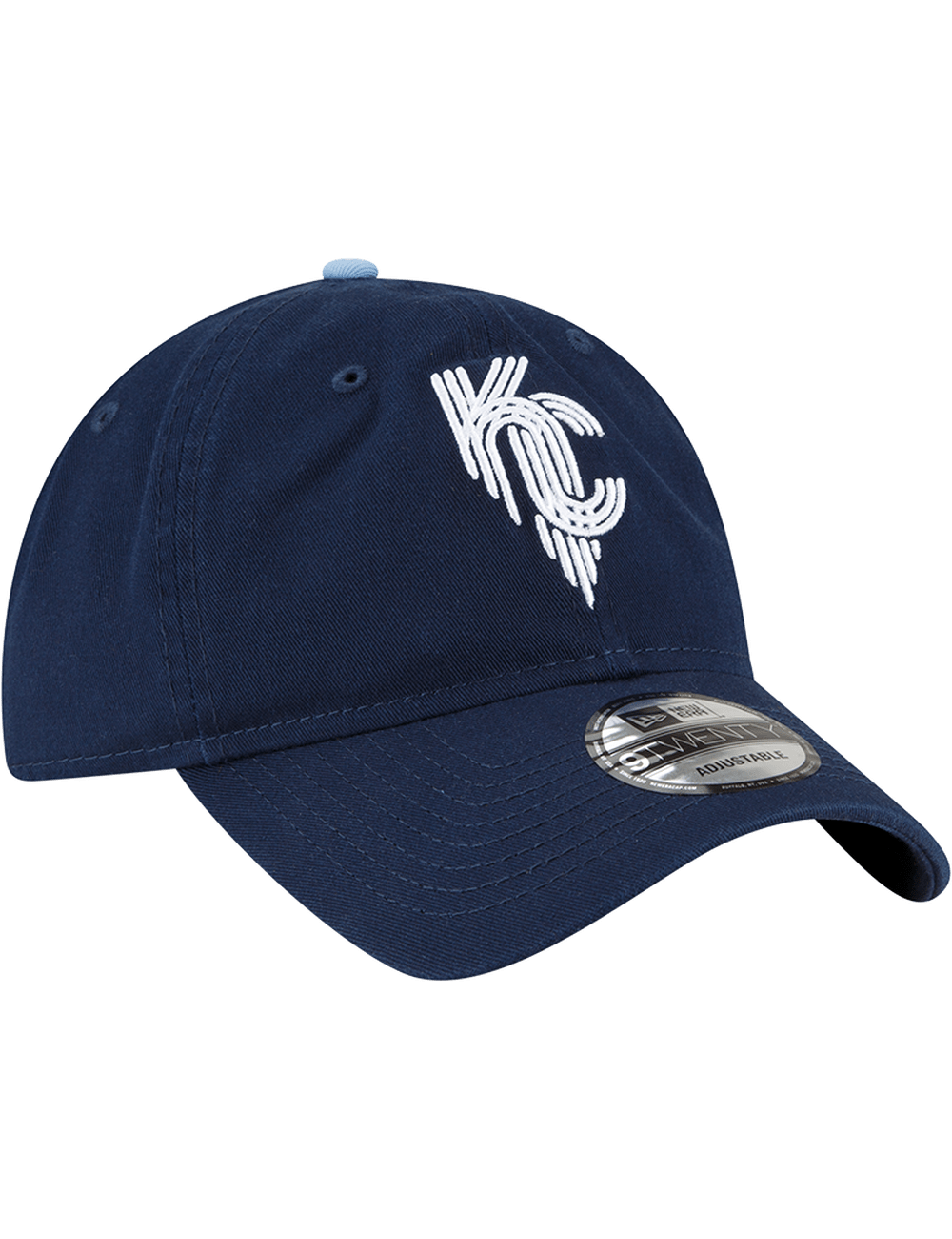 New Era Caps Kansas City Royals New Era MLB City Connect 9TWENTY Strapback Hat - Navy