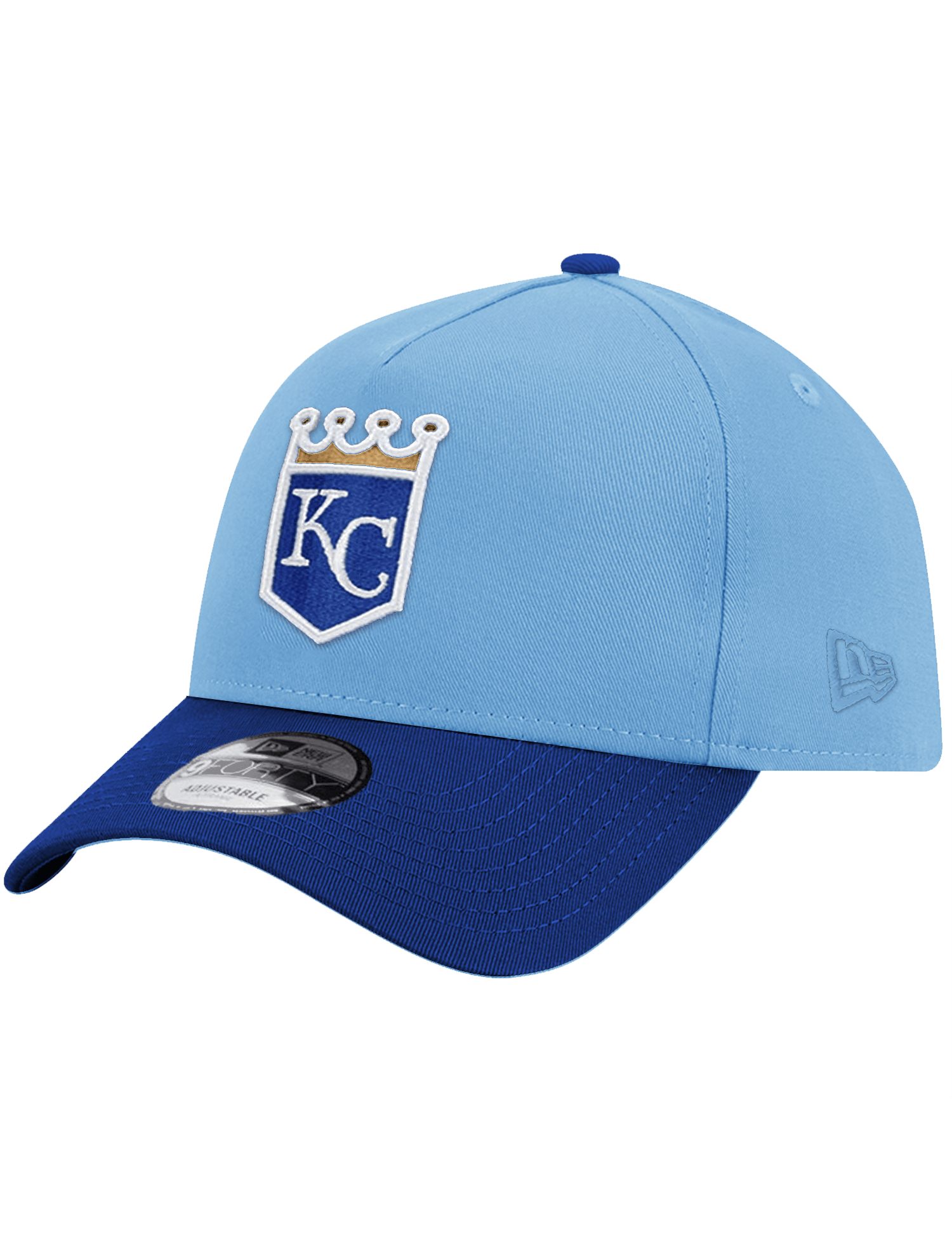 New Era Caps Kansas City Royals New Era MLB Team Alt 9FORTY A-Frame Snapback Hat - Blue