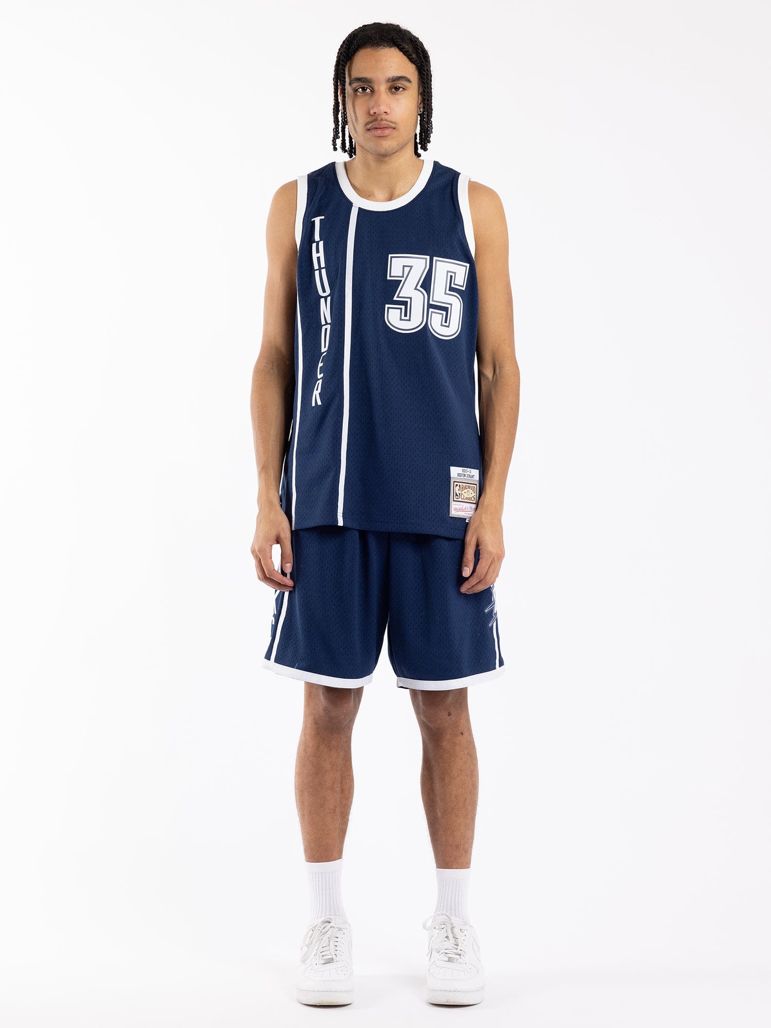 Mitchell And Ness Jerseys Kevin Durant Oklahoma City Thunder Mitchell & Ness NBA 15-16 HWC Swingman Jersey - Navy