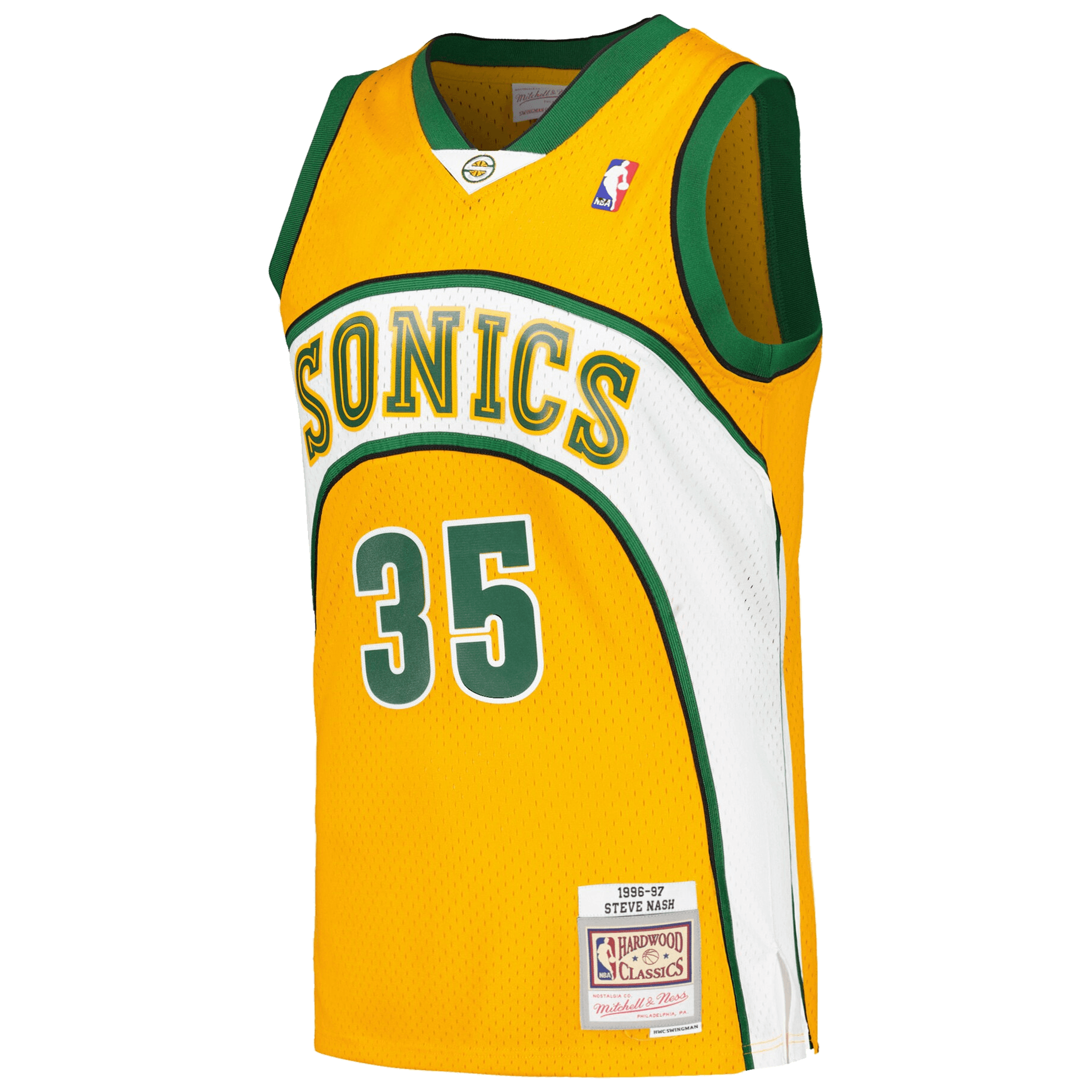 Mitchell And Ness Jerseys Kevin Durant Seattle Supersonics Mitchell & Ness NBA 07-08 Swingman Jersey - Yellow