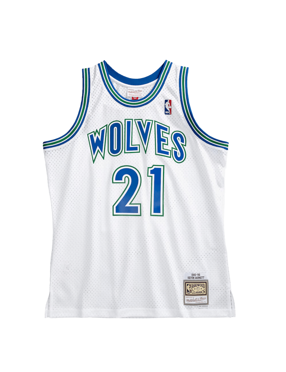 Mitchell And Ness Jerseys Kevin Garnett Minnesota Timberwolves Mitchell & Ness NBA 95-96 Home HWC Swingman Jersey - White