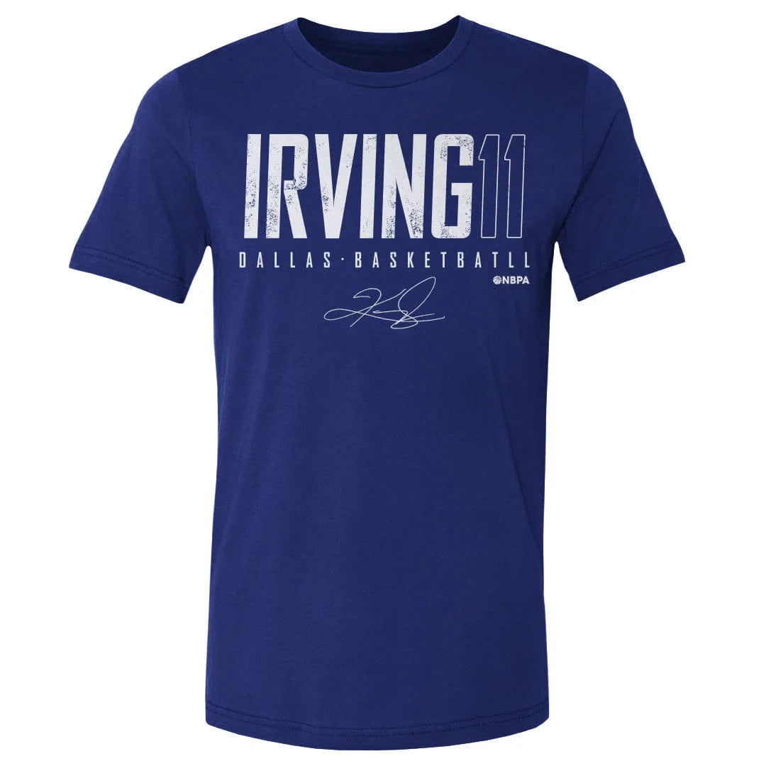 500 Level T-Shirts Kyrie Irving Dallas Mavericks 500 Level NBA Elite T-Shirt - Blue