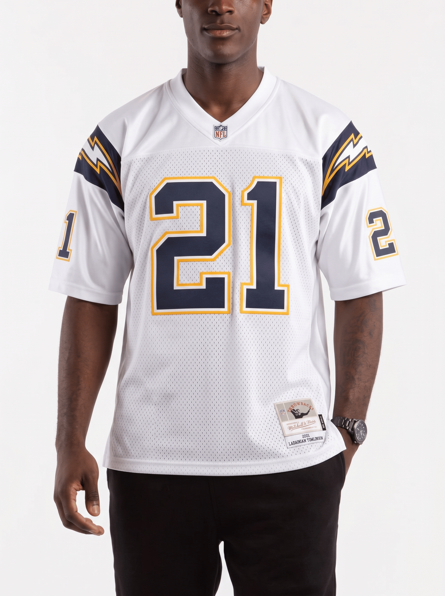 Mitchell And Ness Jerseys LaDainian Tomlinson Los Angeles Chargers Mitchell & Ness NFL 2001 Legacy Jersey - White