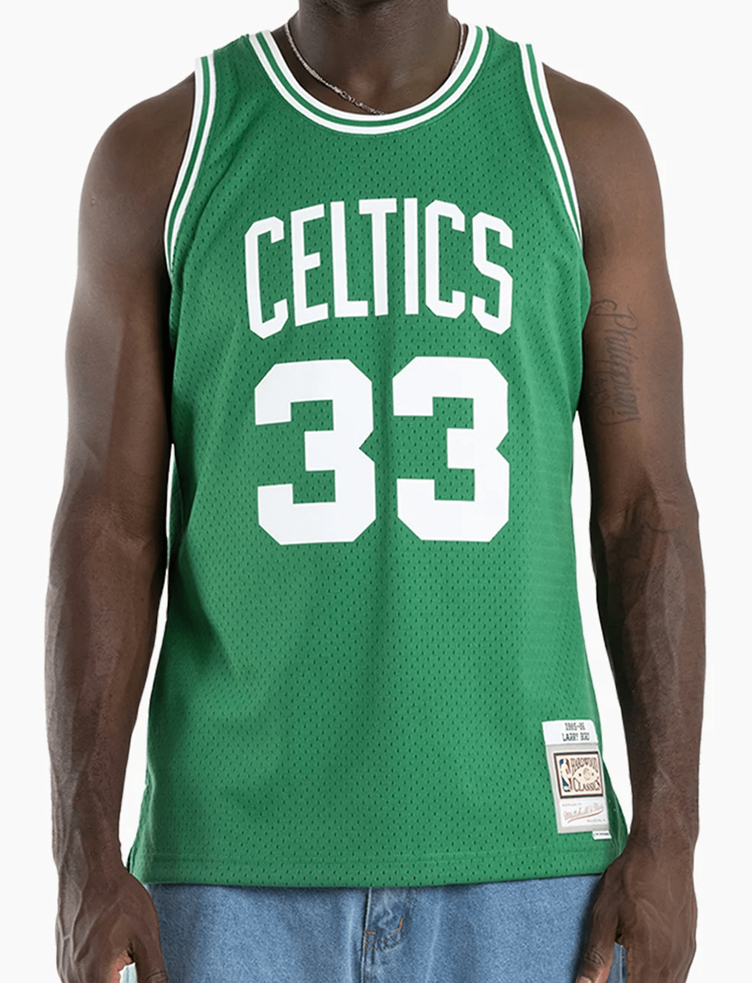 Mitchell And Ness Jerseys Larry Bird Boston Celtics Mitchell & Ness NBA 85-86 HWC Swingman Jersey - Green